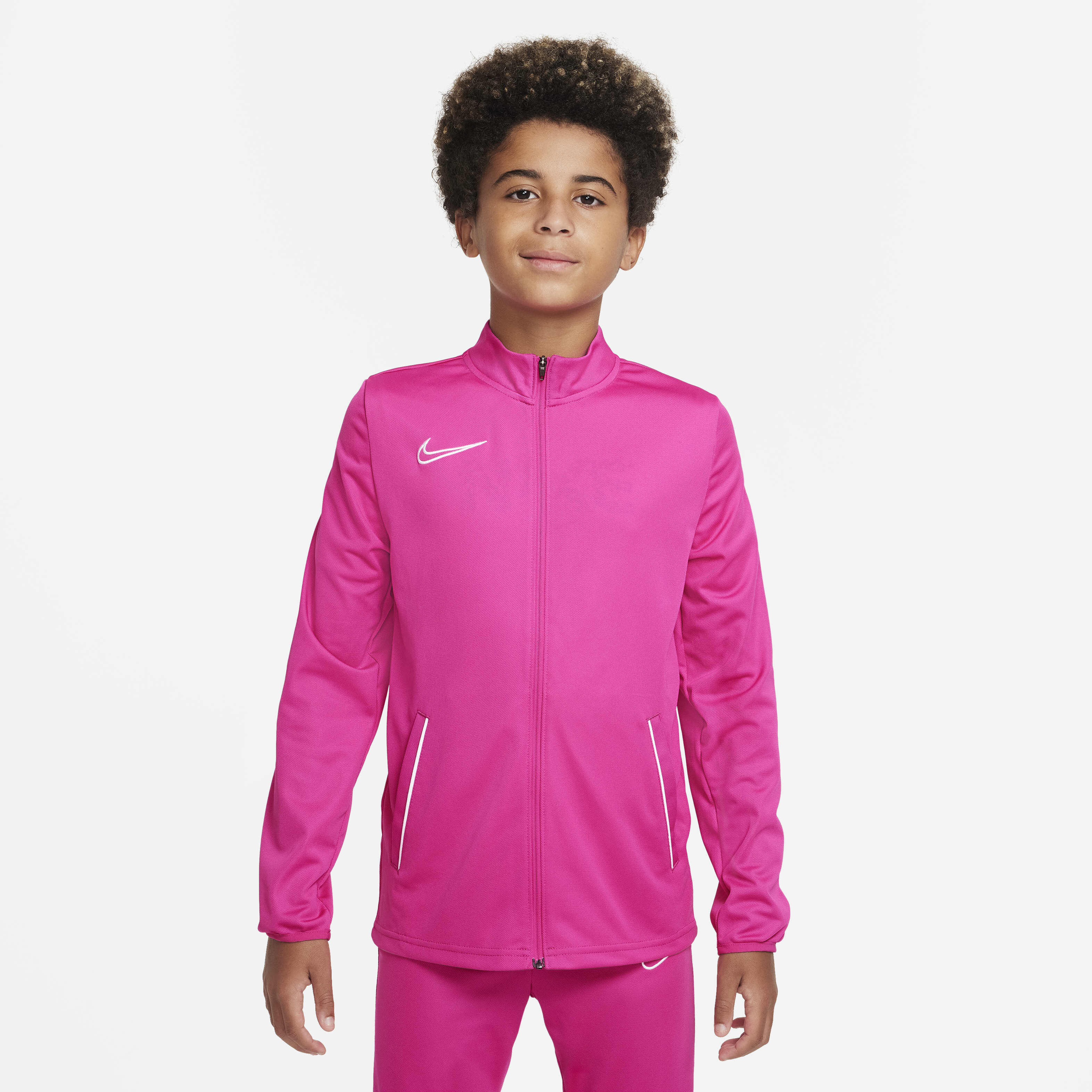 Nike academy tracksuit pink sales