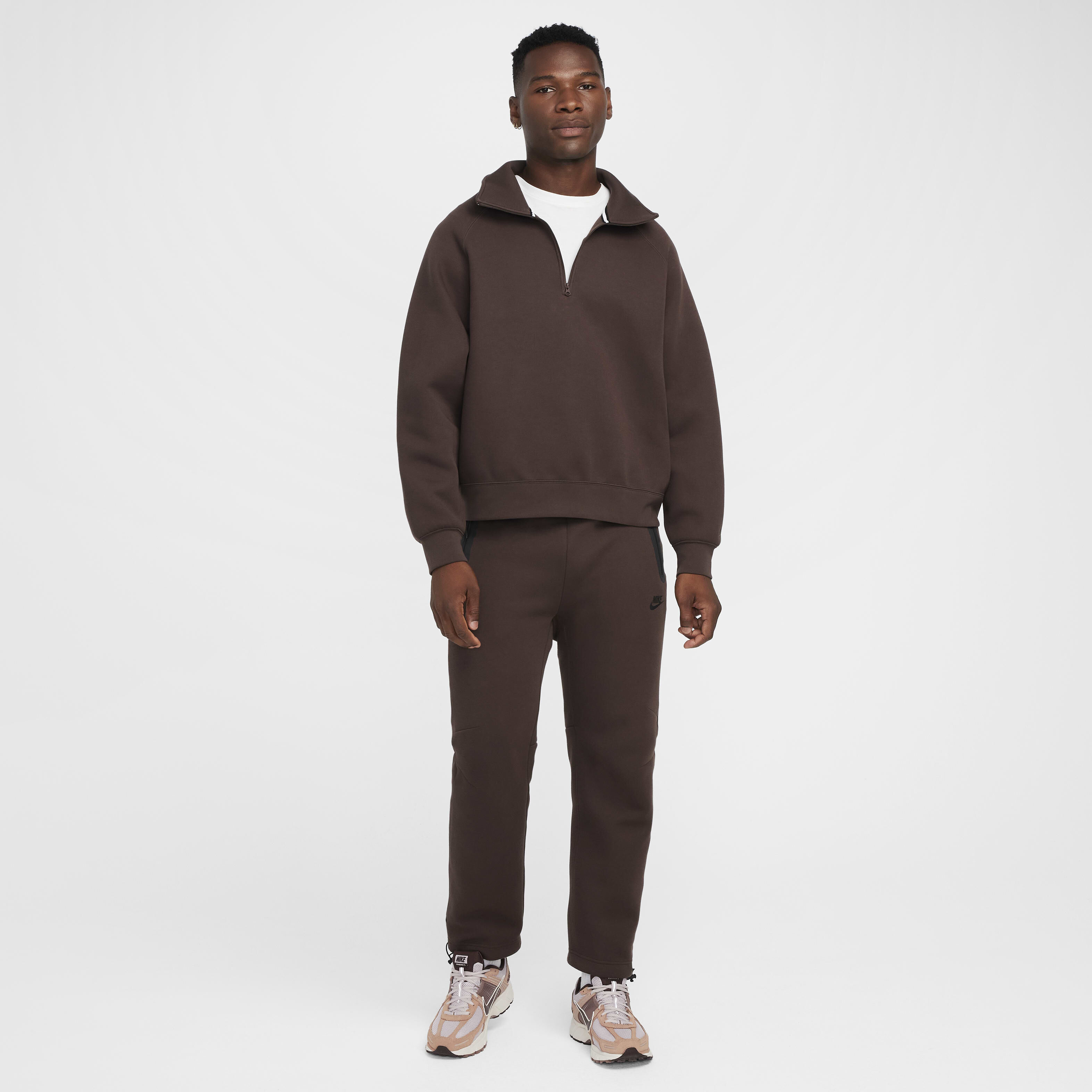 Nike tech fleece half zip clearance