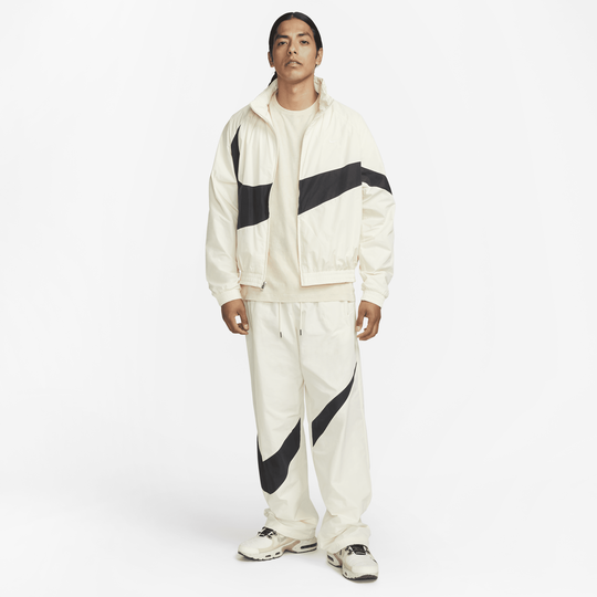 Nike swoosh jacket deals white