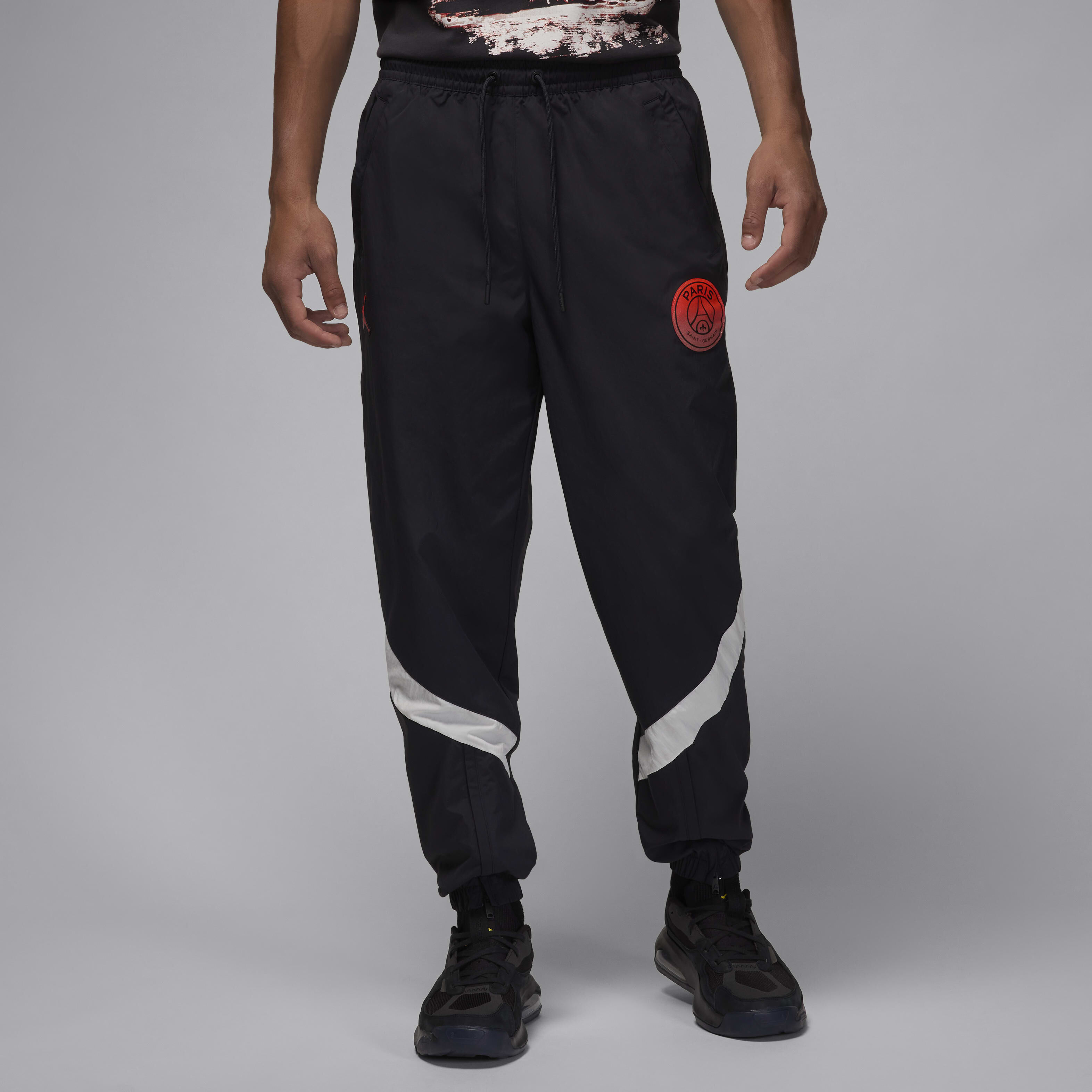 日本未入荷!★MEN'S PANTS PARIS SAINT-GERMAIN Men's Nike Black Paris Saint-Germain 50th Anniversary Track