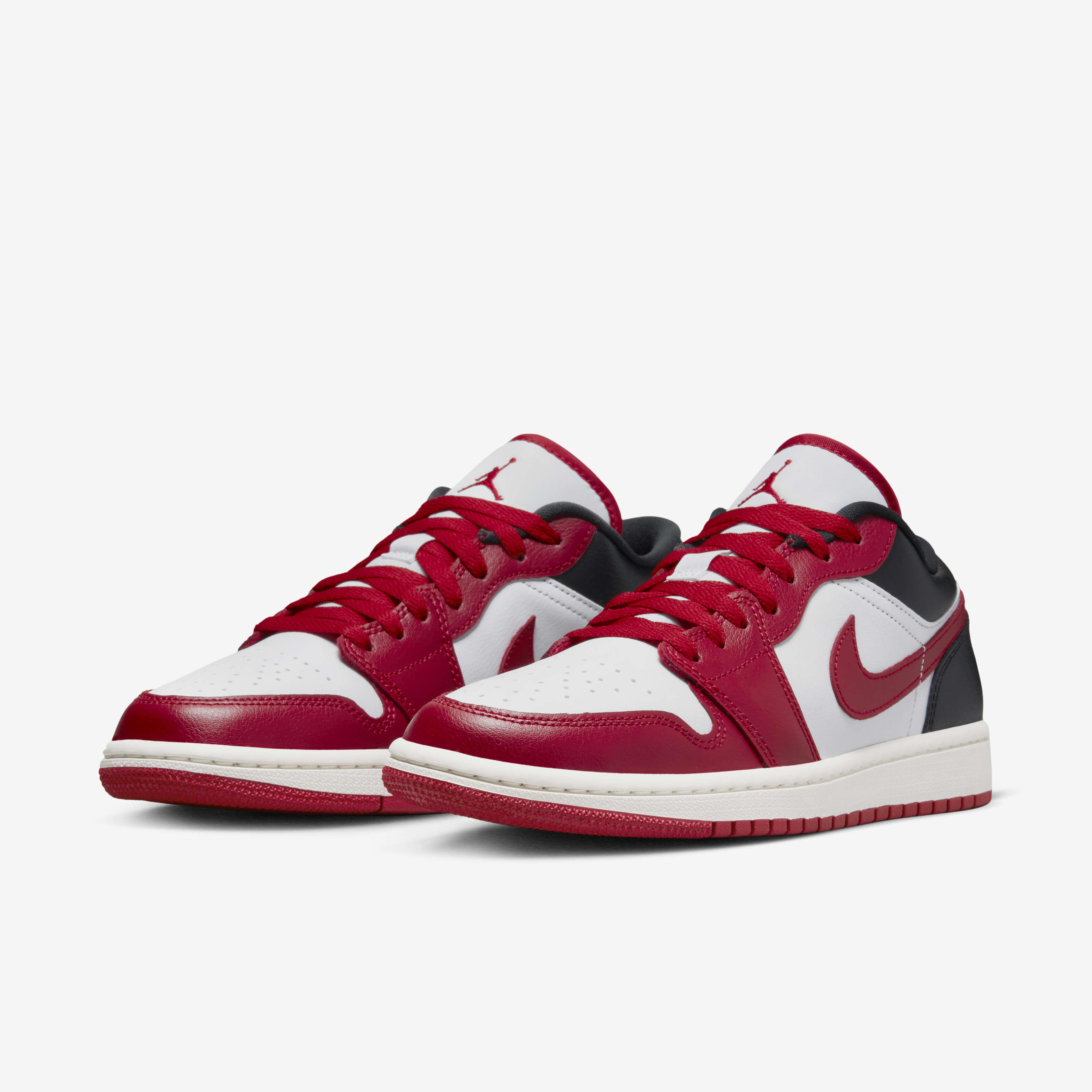 Buy Air Jordan 1 Low Women s Shoes White Black Sail Gym Red Nike Saudi Official