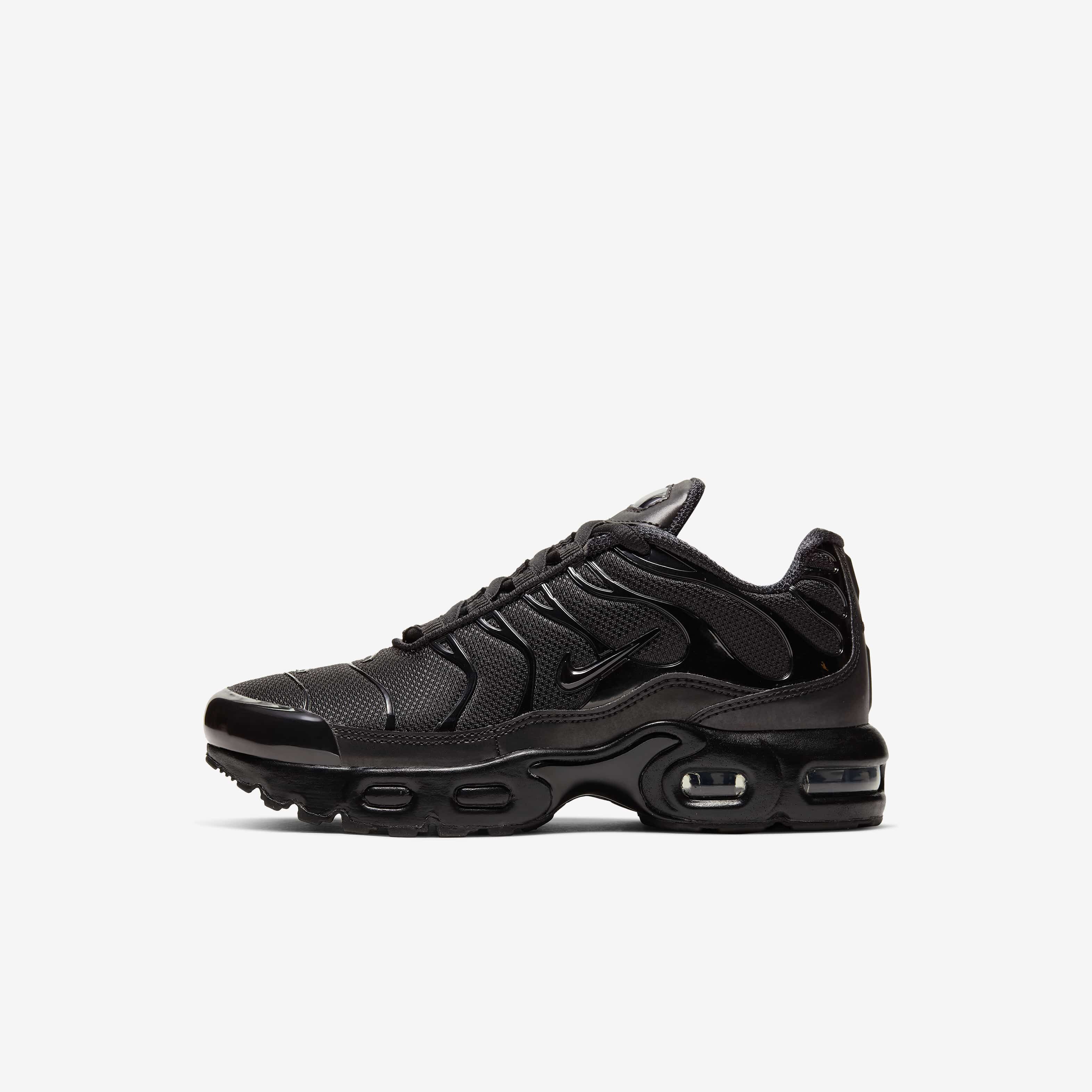 Buy Nike Air Max Plus Younger Kids' Shoes Black/Black/Black - Main Image