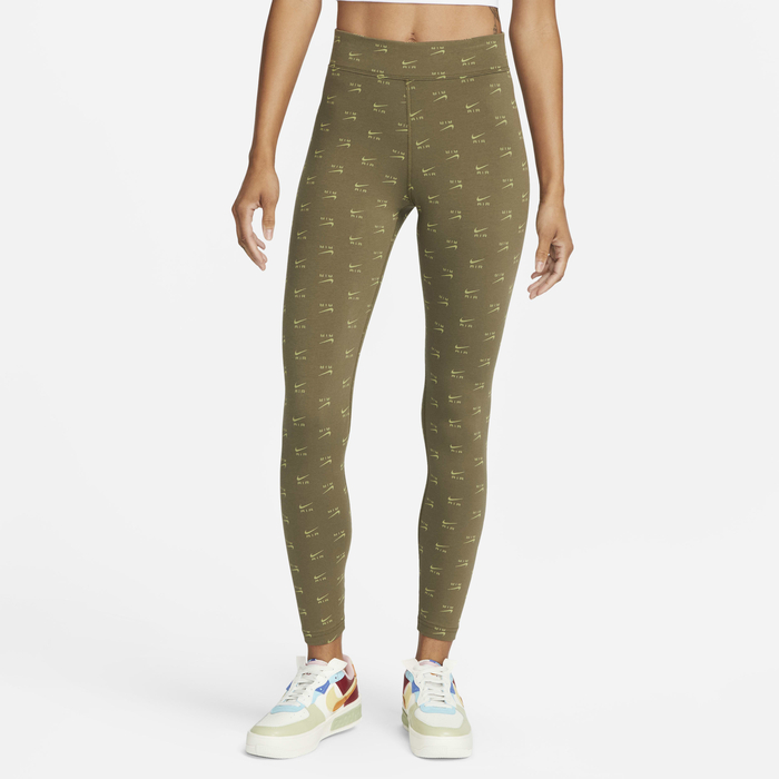 Buy Nike Air Women's High-Waisted Printed Leggings Medium Olive