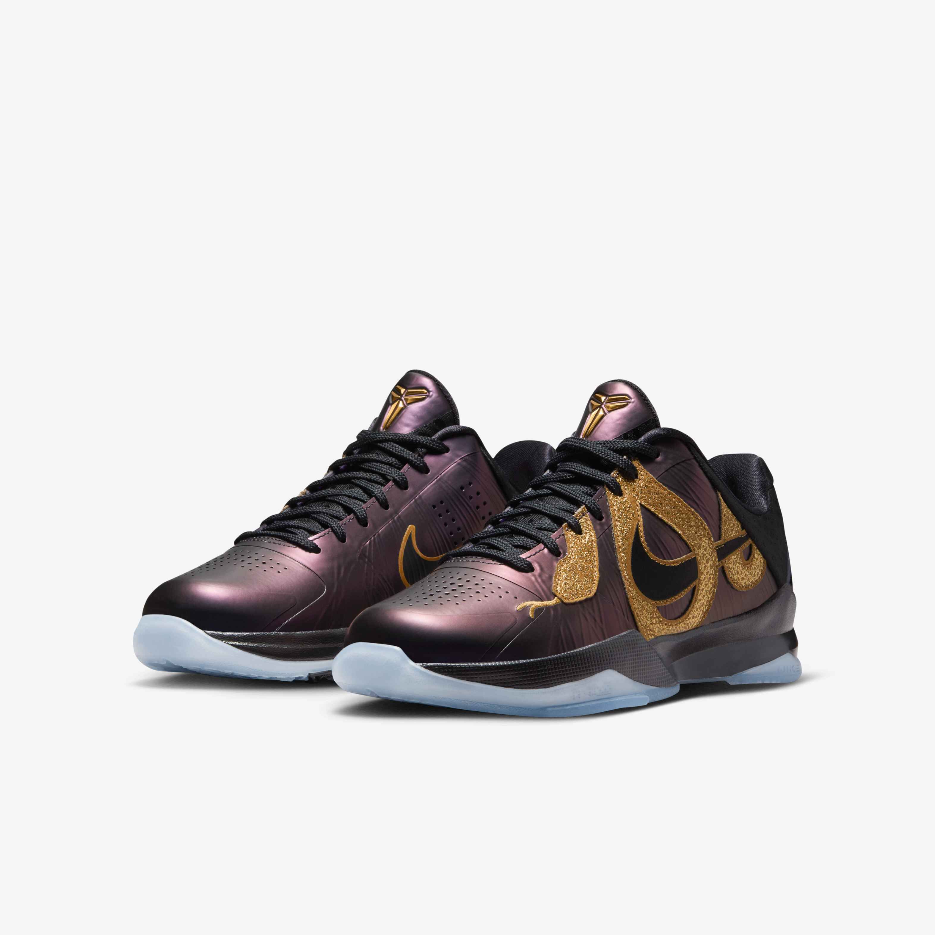 Buy Kobe V Older Kids' Basketball Shoes - Eggplant/Metallic