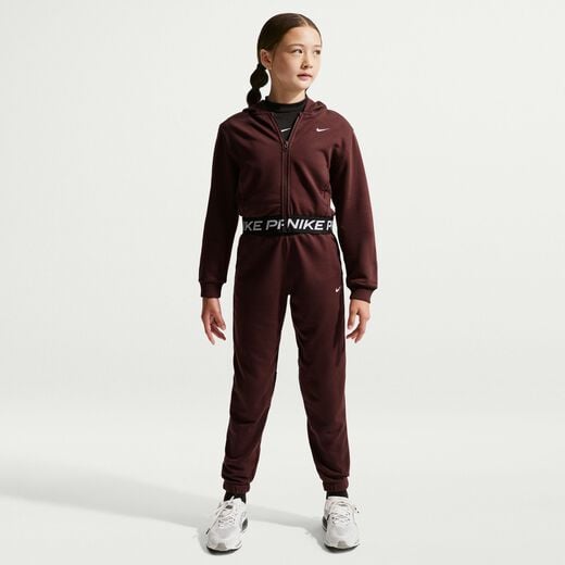 Training & Gym Hoodies & Sweatshirts-Nike, Nike Pro Fleece, Older Kids' (Girls') Dri-FIT Full-Zip Hoodie