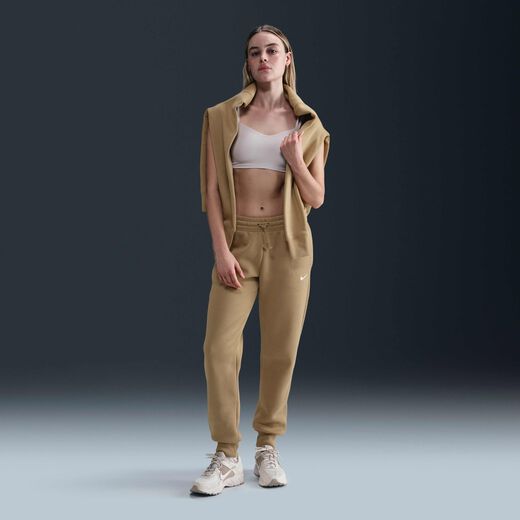 تخفيضات بناطيل بدلات جري نسائية-نايكي, نايكي سبورتسوير فينكس فليس, بنطال البدلة الرياضية بخصر متوسط للنساء