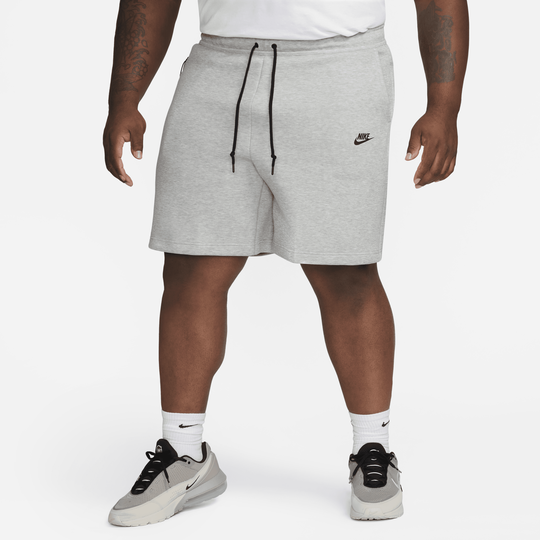 Grey tech top fleece shorts