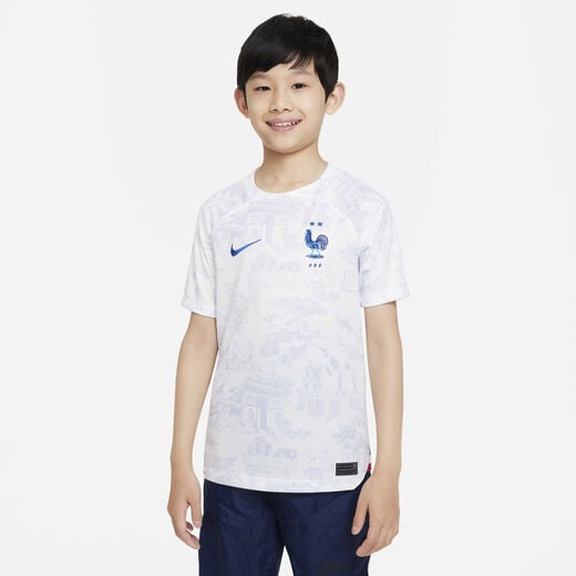 Kits & Jerseys-Nike, FFF 2022/23 Stadium Away, Older Kids' Nike Dri-FIT Football Shirt