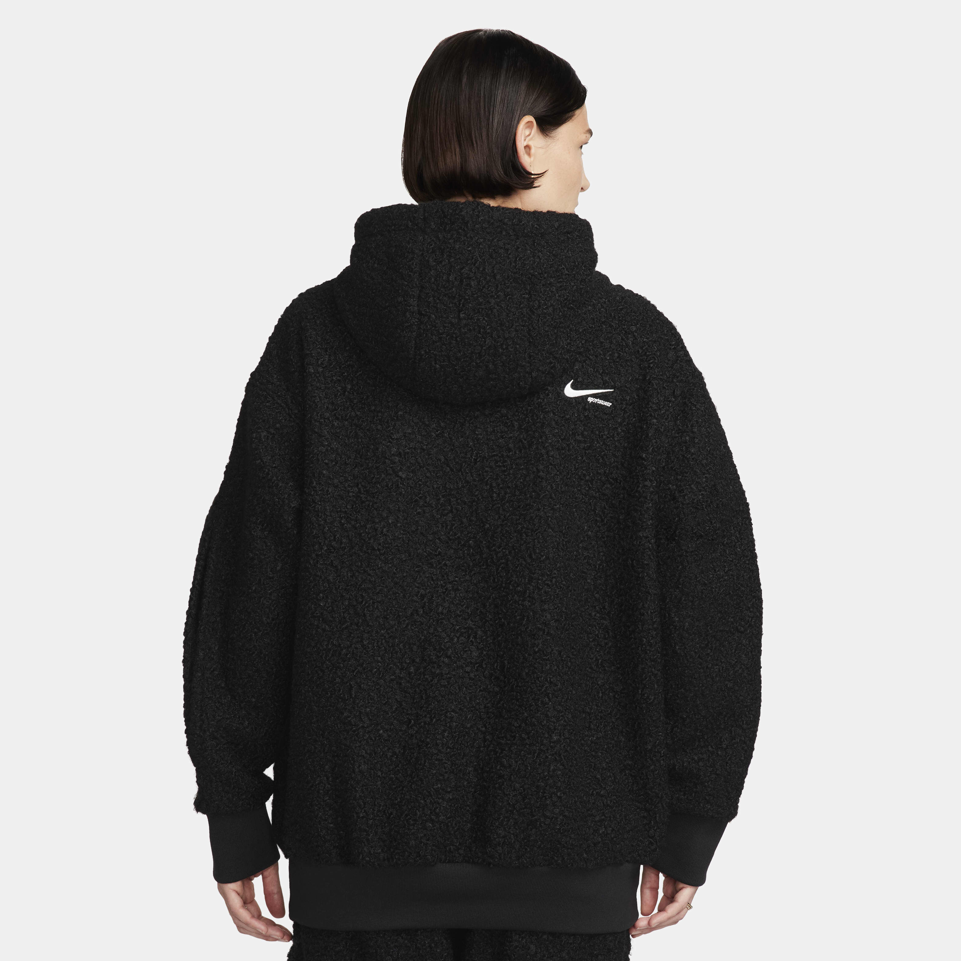 Womens nike sherpa hoodie discount
