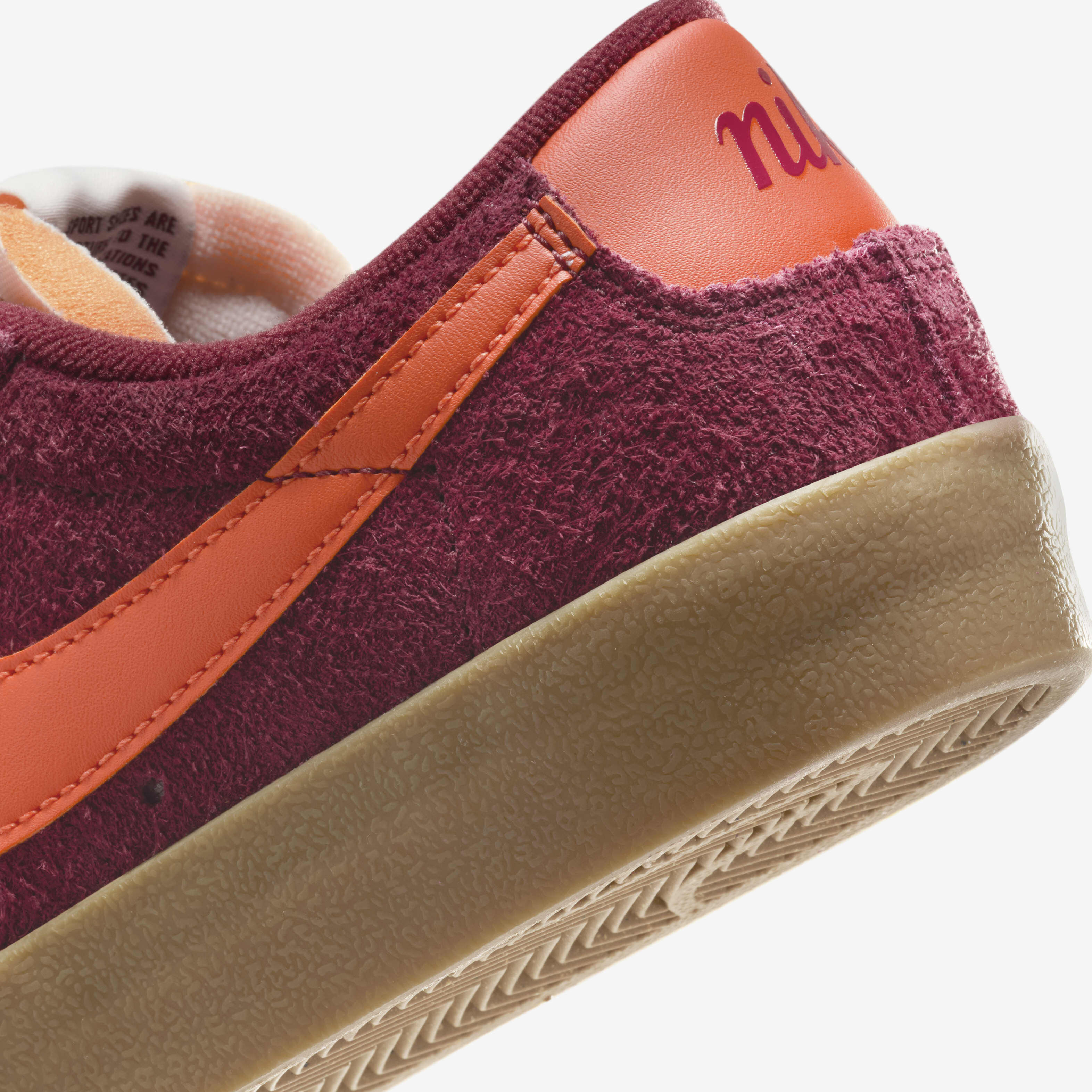 Buy Nike Blazer Low 77 Vintage Women s Shoes Team Red Gum Light Brown Team Orange Safety Orange Nike Saudi Official