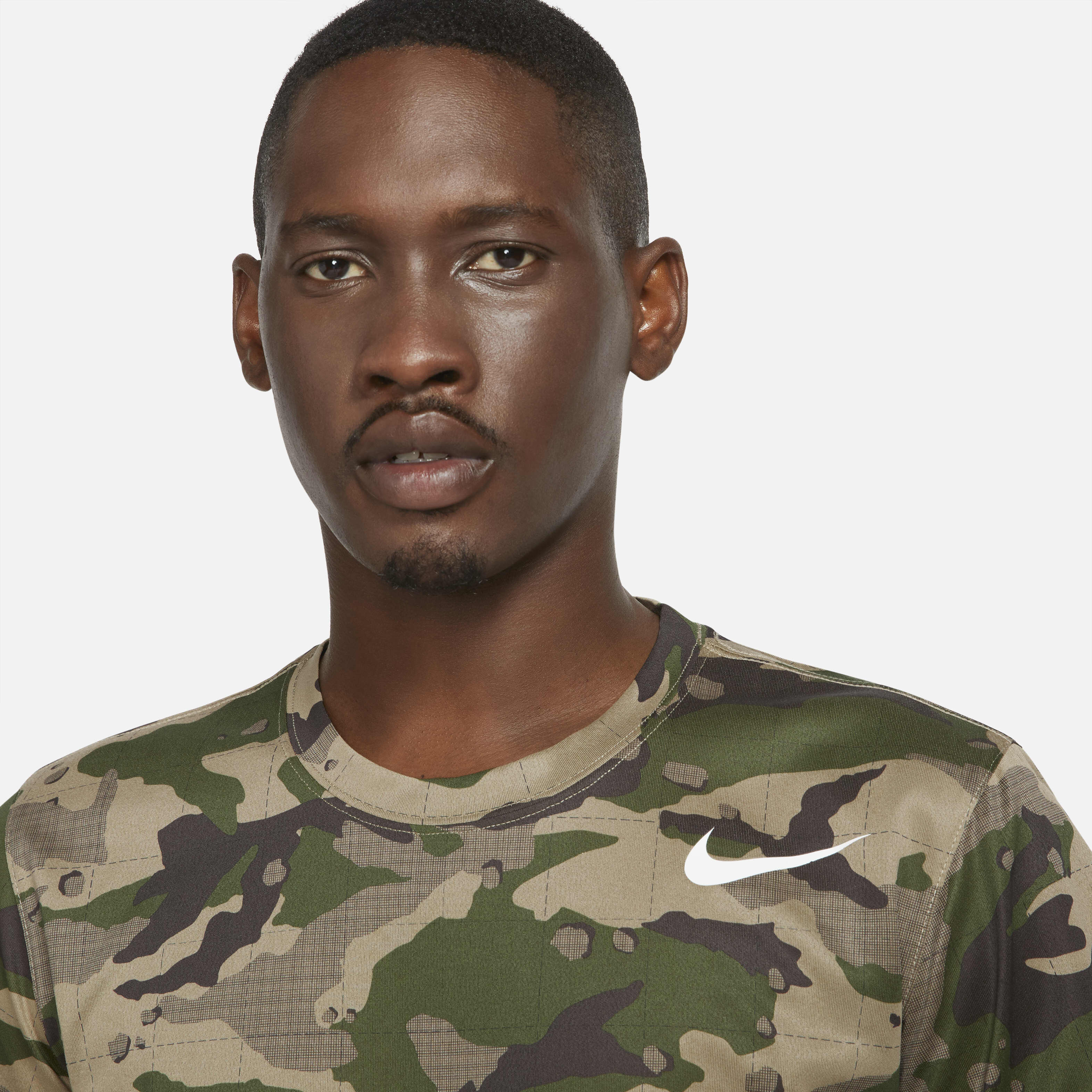 camo green nike shirt