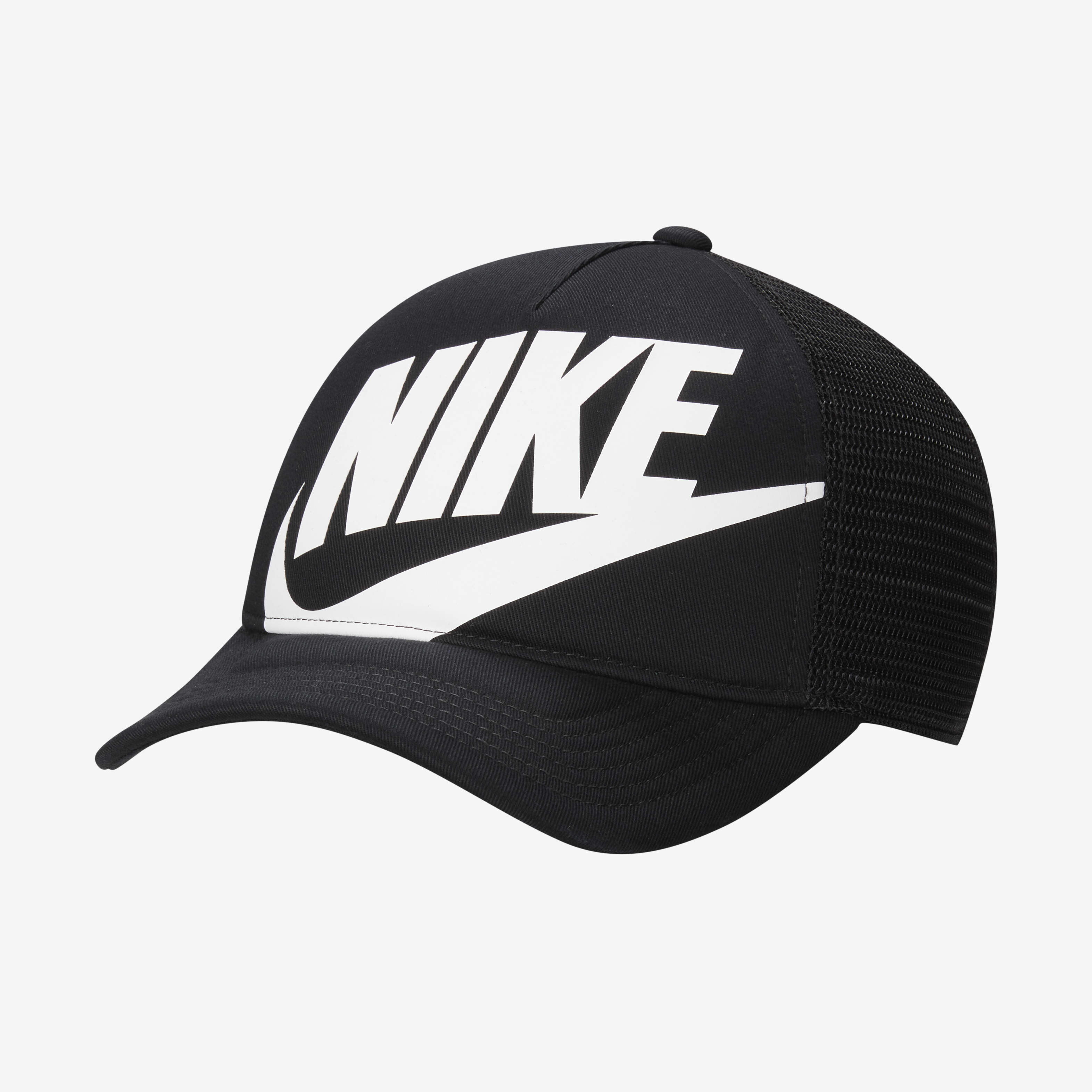 Buy Nike Rise Kids Structured Trucker Cap Black Black White Nike Saudi Official