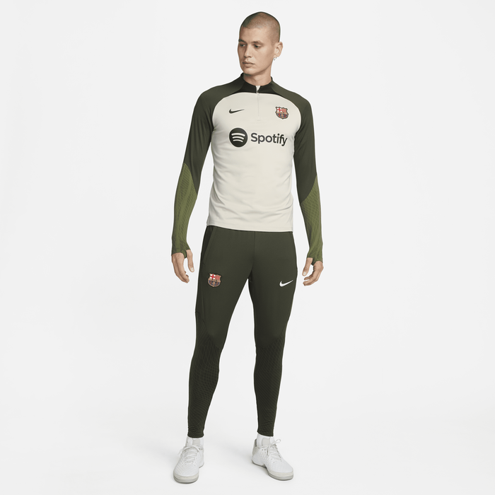 Shop F.C. Barcelona Strike Men s Nike Dri FIT Football Drill Top