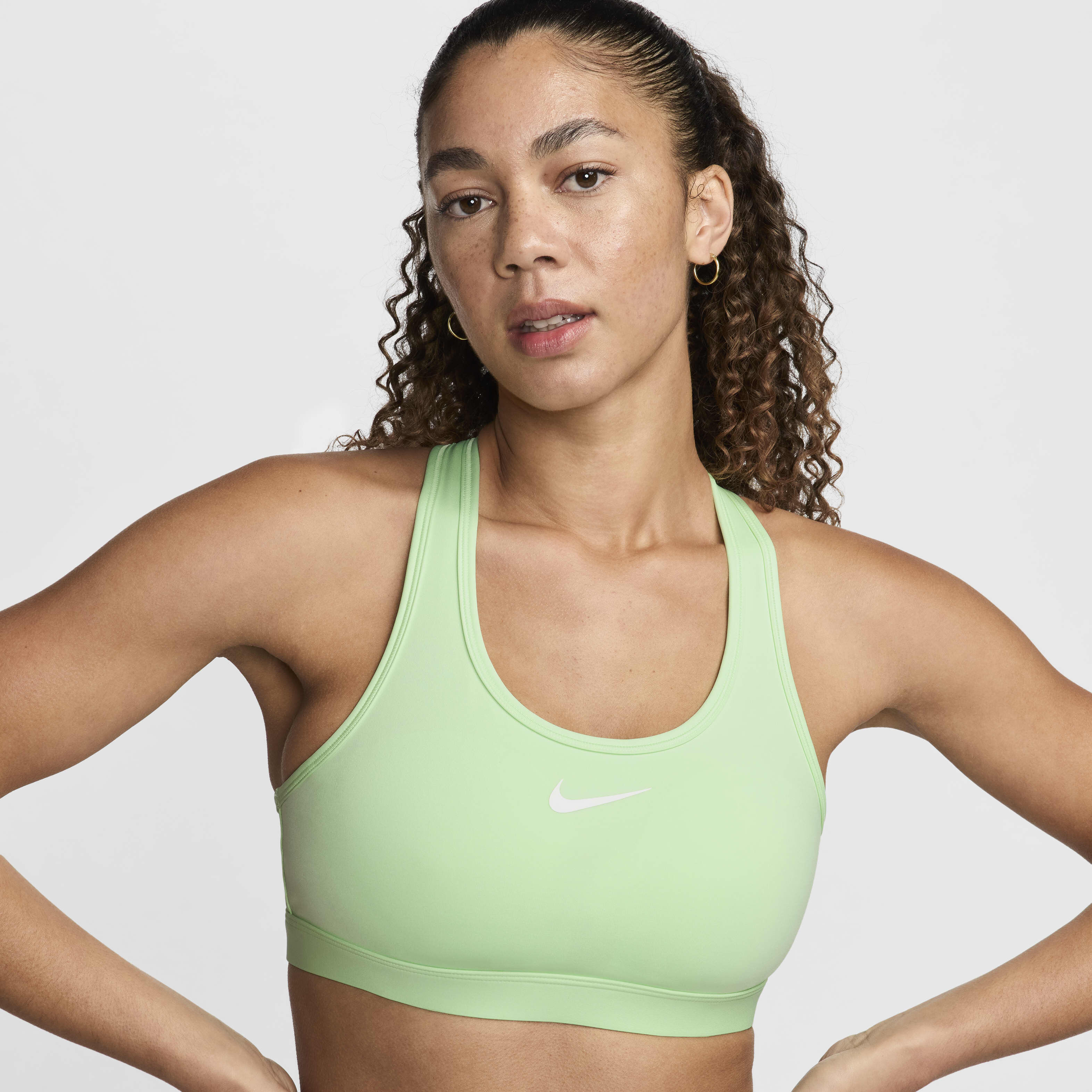 Nike green sports bra discount