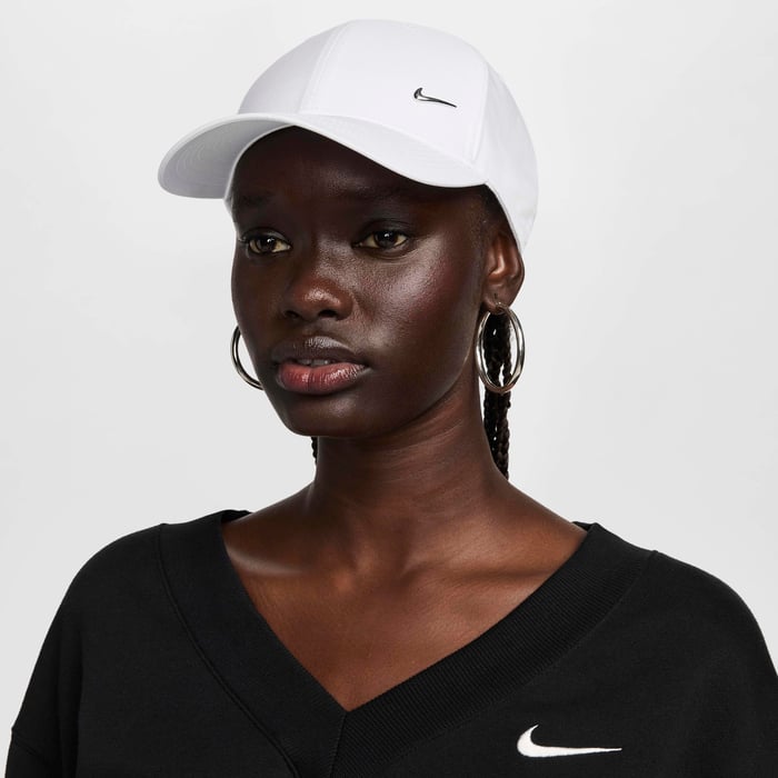 Buy Nike Club Structured Metal Swoosh Cap White Nike Saudi