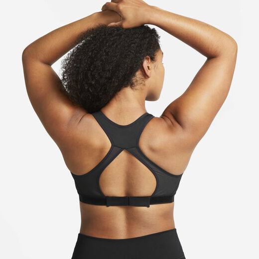 Sports Bra-Nike, Nike Swoosh, Women's High-Support Non-Padded Adjustable Sports Bra Sports Bra-Nike, Nike Swoosh, Women's High-Support Non-Padded Adjustable Sports Bra