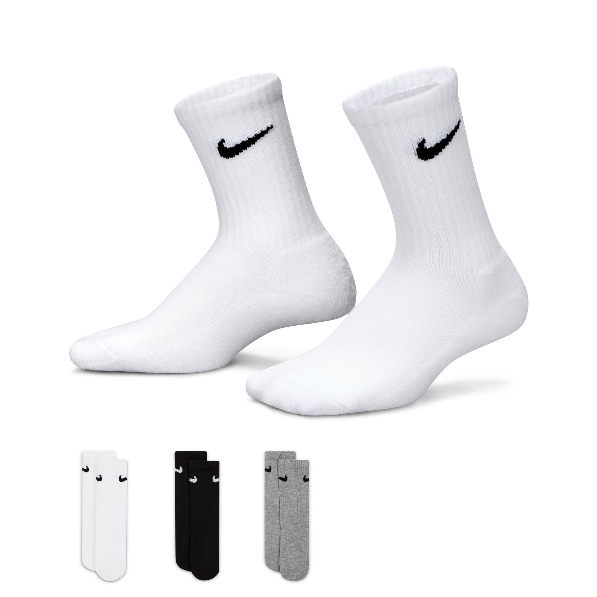 Buy Nike Little Kids Cushioned Crew Socks 3 Pack Nike Saudi Official