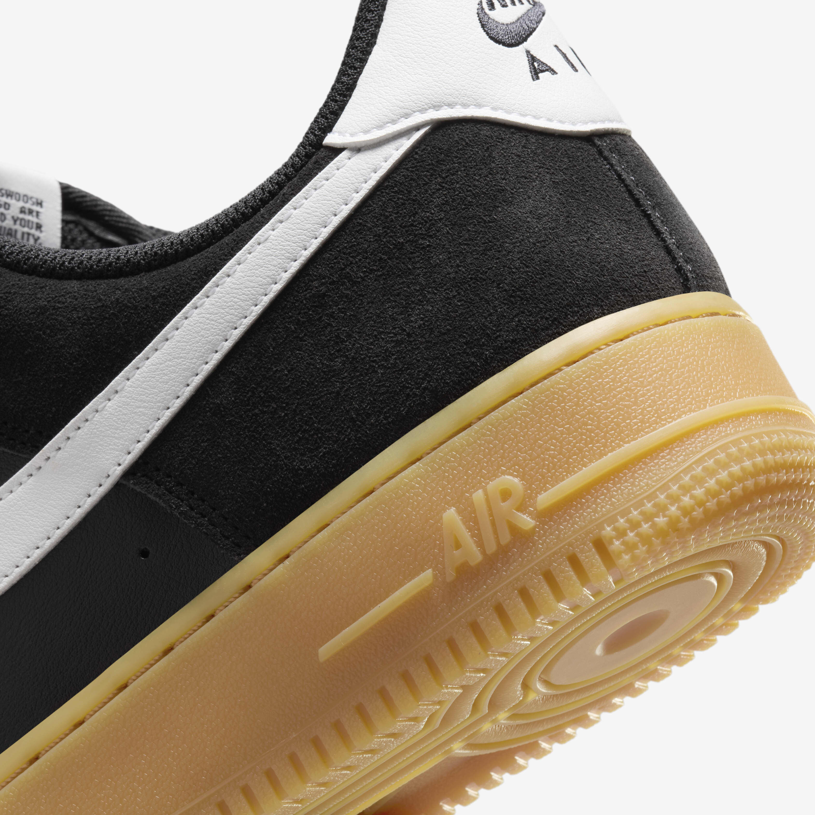 Air force 1 07 lv8 black gum hotsell