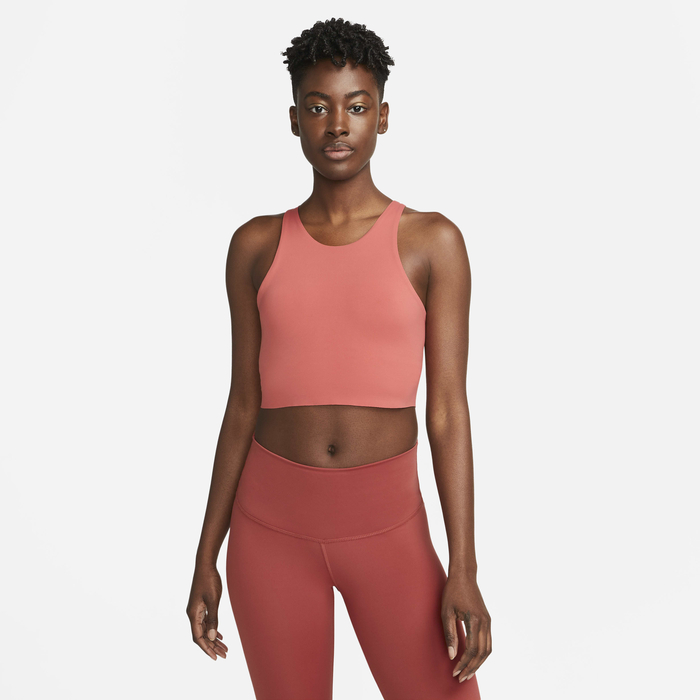 Pink Nike Women's Yoga Tops Buy Nike Yoga Dri-FIT Luxe