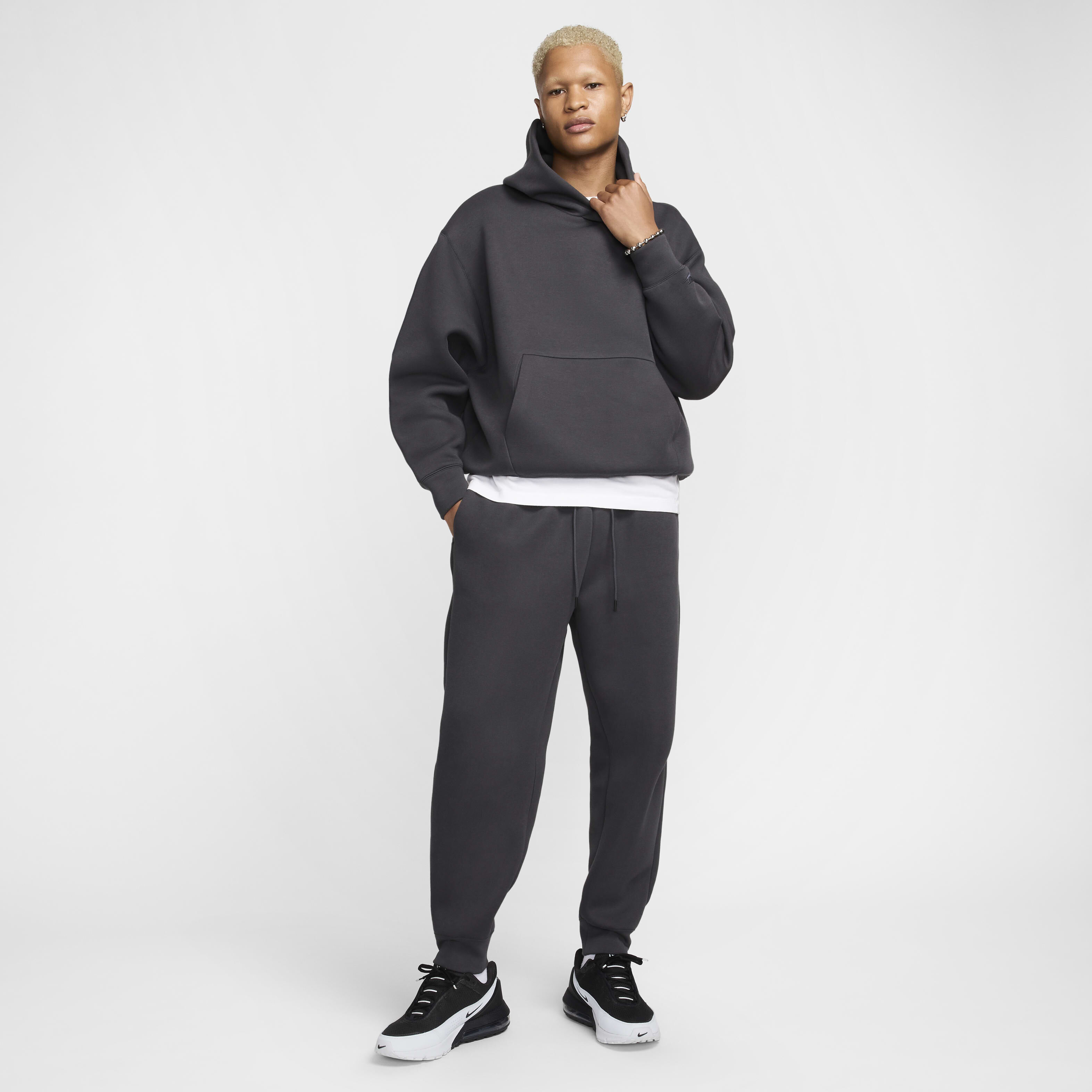 【Nike】Nike Tech Reimagined Men's Fleece Hoodie Nike Tech Reimagined Men's Fleece Hoodie (FZ0744-371, Olive