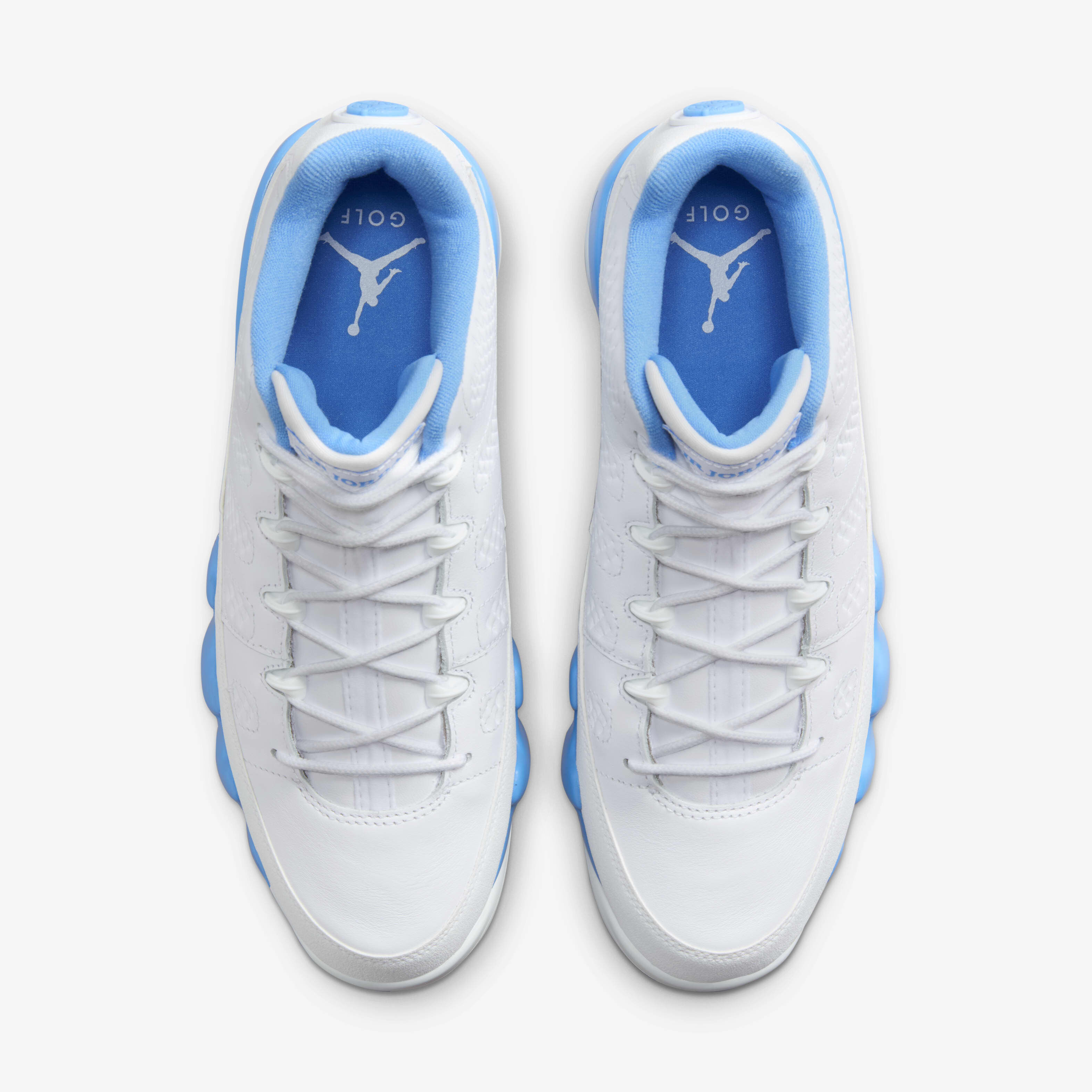 Buy Air Jordan 9 G Golf Shoes - White/White/University Blue Buy Air Jordan 9 G Golf Shoes - White/White/University Blue