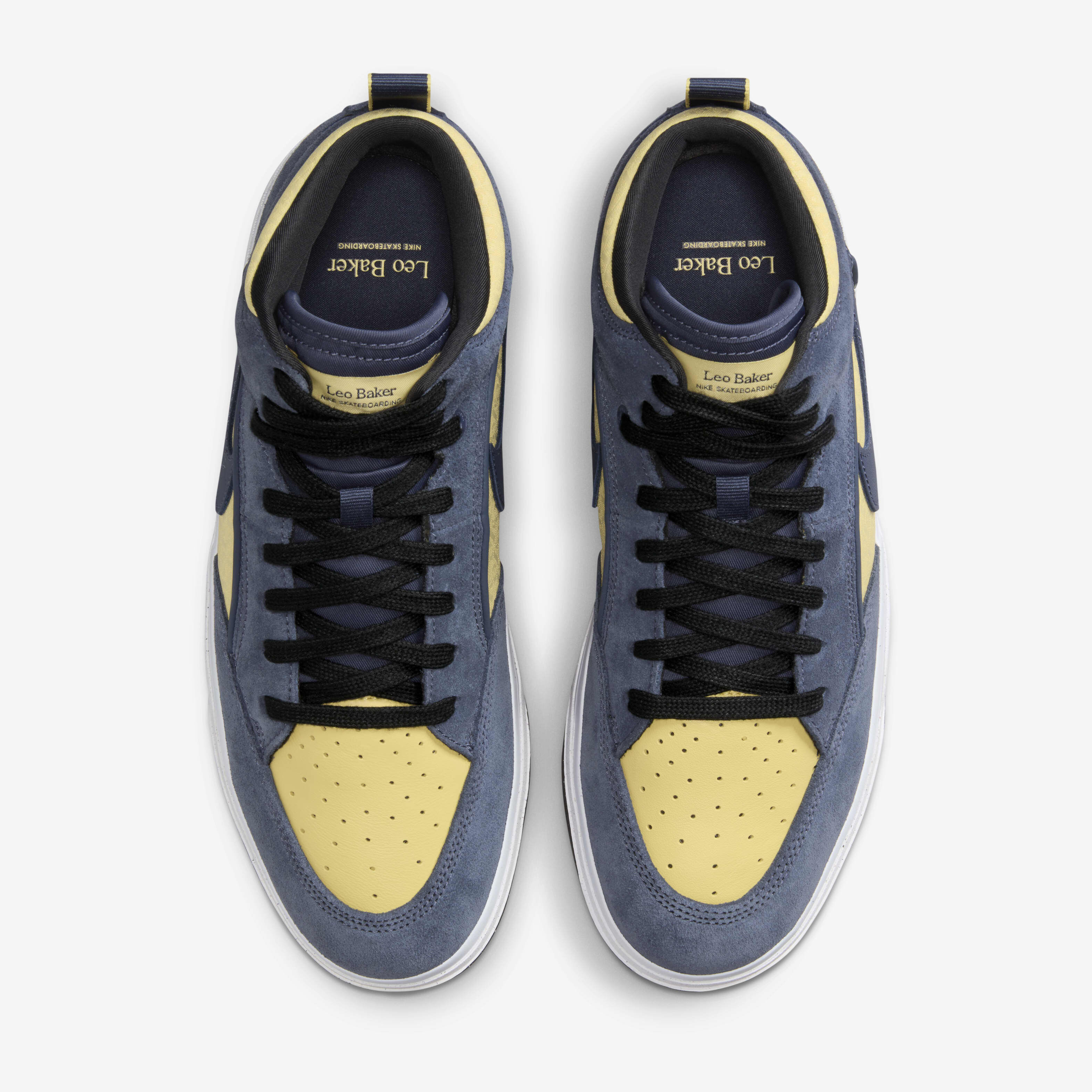 Buy Nike SB React Leo Skate Shoes - Thunder Blue/Saturn Gold