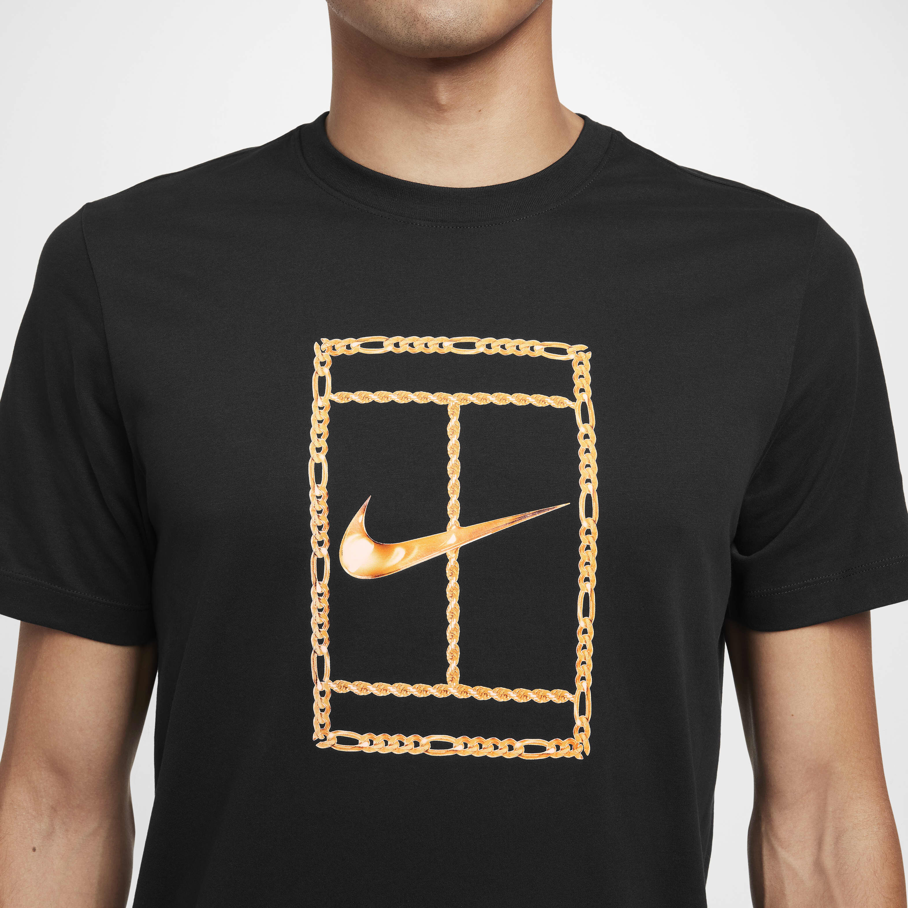 Buy NikeCourt Men s Dri FIT Tennis T Shirt Black Nike Saudi Official