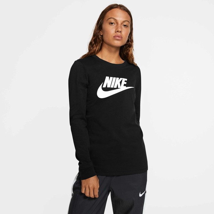 Buy Nike Sportswear Women's Long-Sleeve T-Shirt Black/White