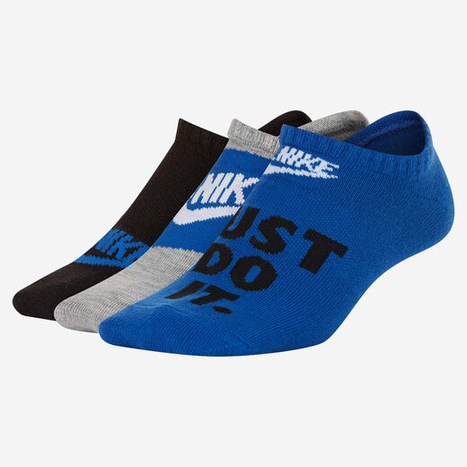 Kids' No Show Socks-Nike, Nike Everyday, Older Kids' Lightweight No-Show Socks (3 Pairs)