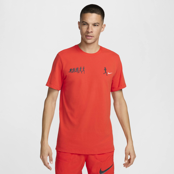 Buy Nike Men's Dri-FIT Running T-Shirt Picante Red Nike Saudi