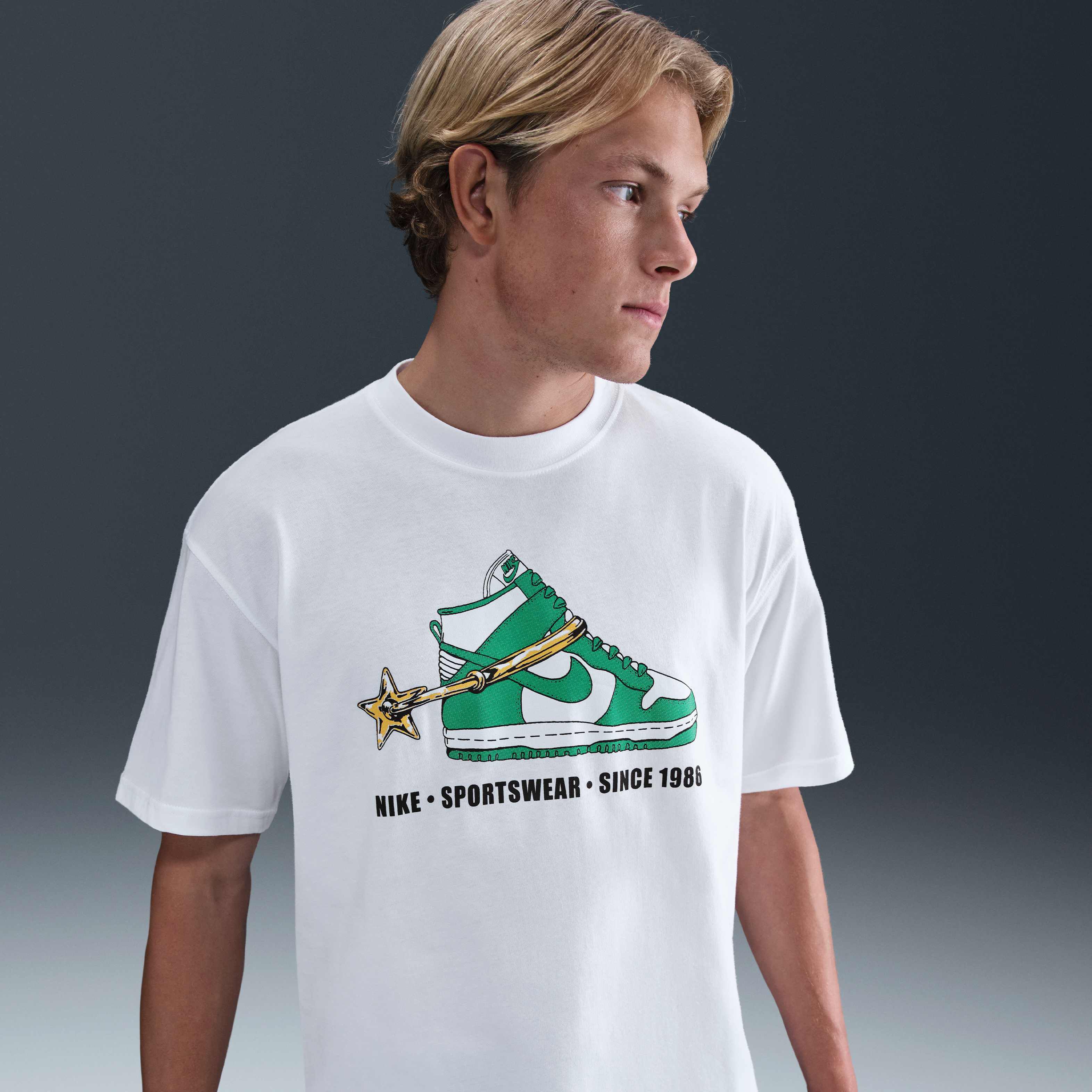 Buy Nike Sportswear Dunk Max90 T-Shirt - White | Nike Saudi Buy Nike Sportswear Dunk Max90 T-Shirt - White | Nike Saudi