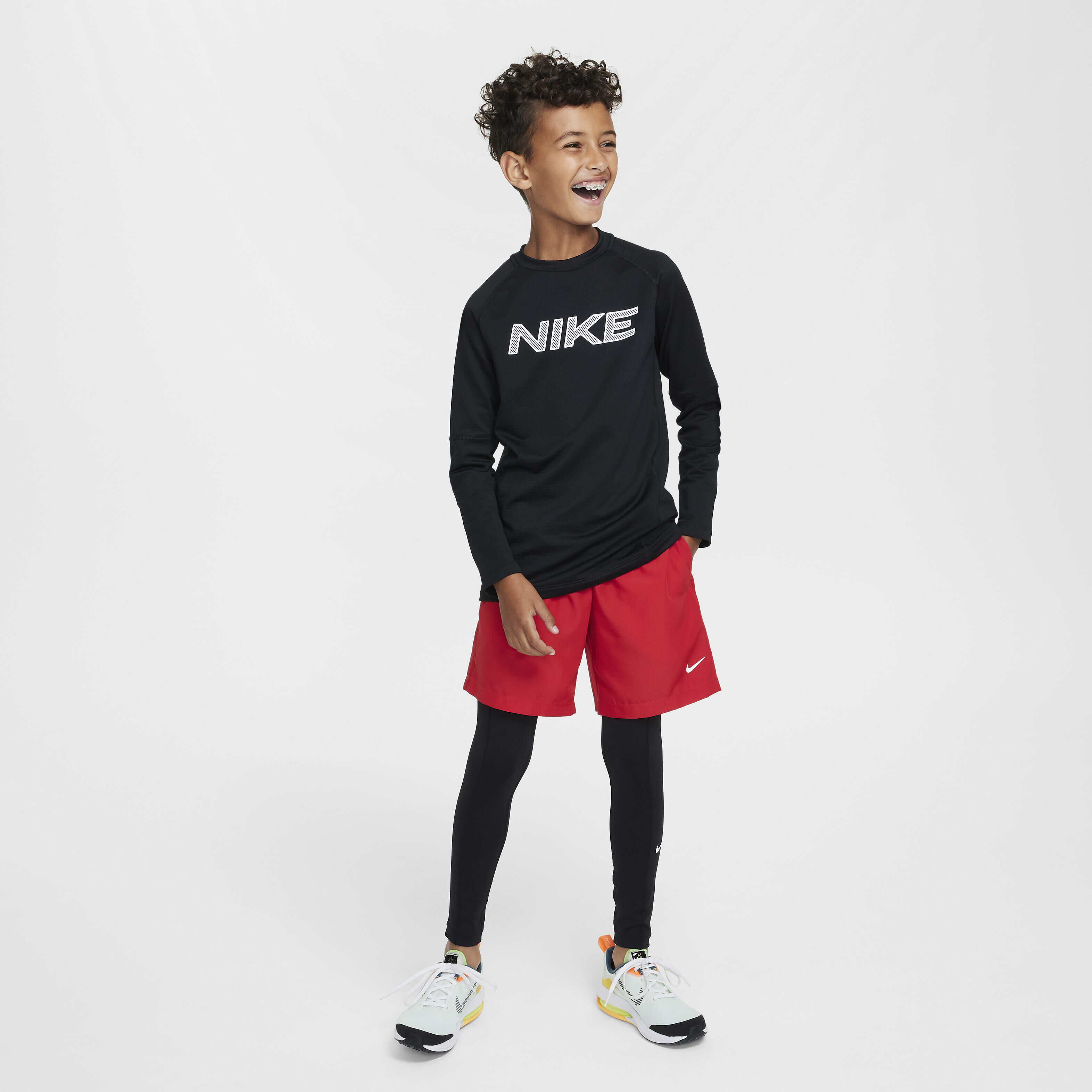 Buy Nike Pro Warm Older Kids Boys Dri FIT Long Sleeve Training Top Nike Saudi Official