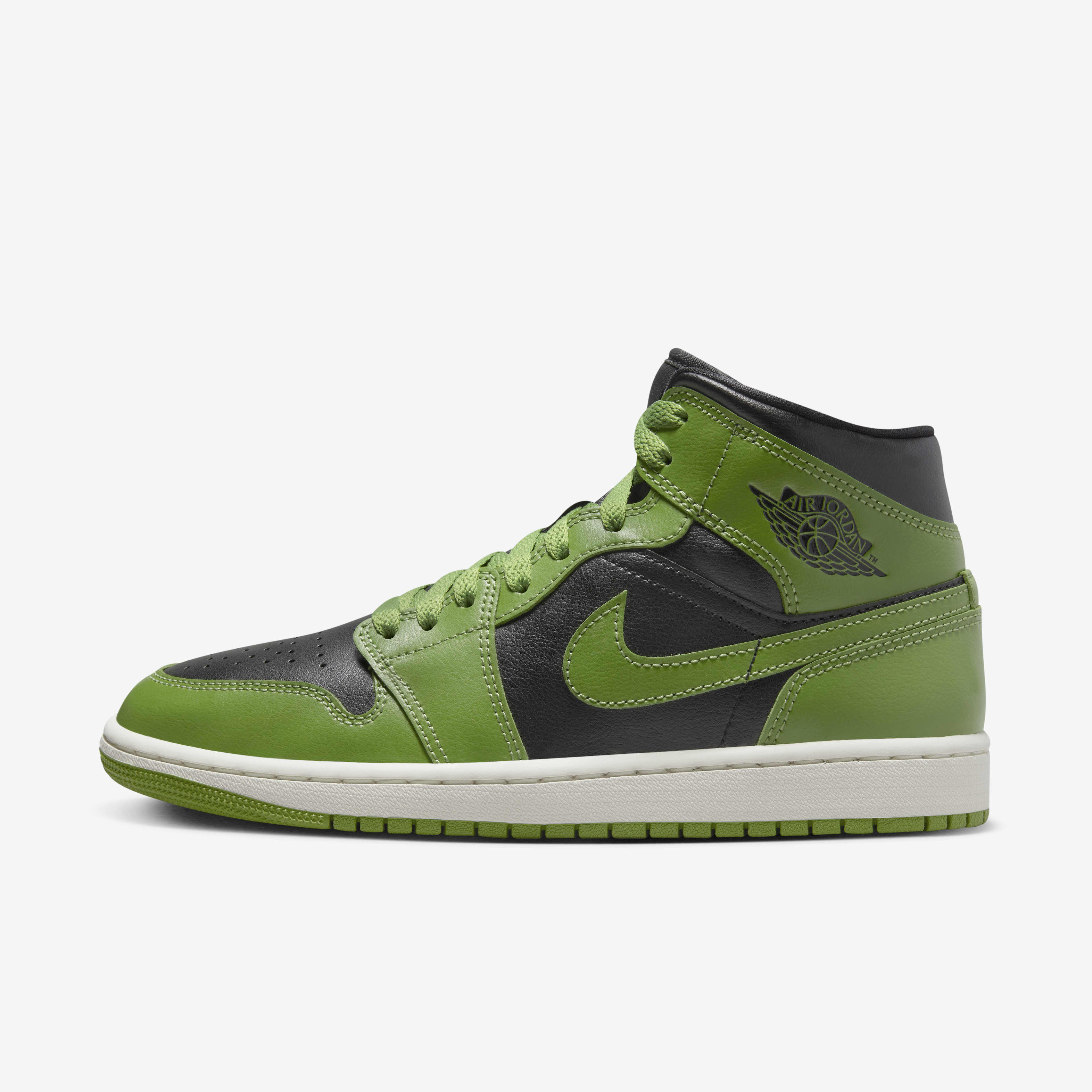 Buy Air Jordan Mid Women's Shoes Black/Sail/Altitude Green