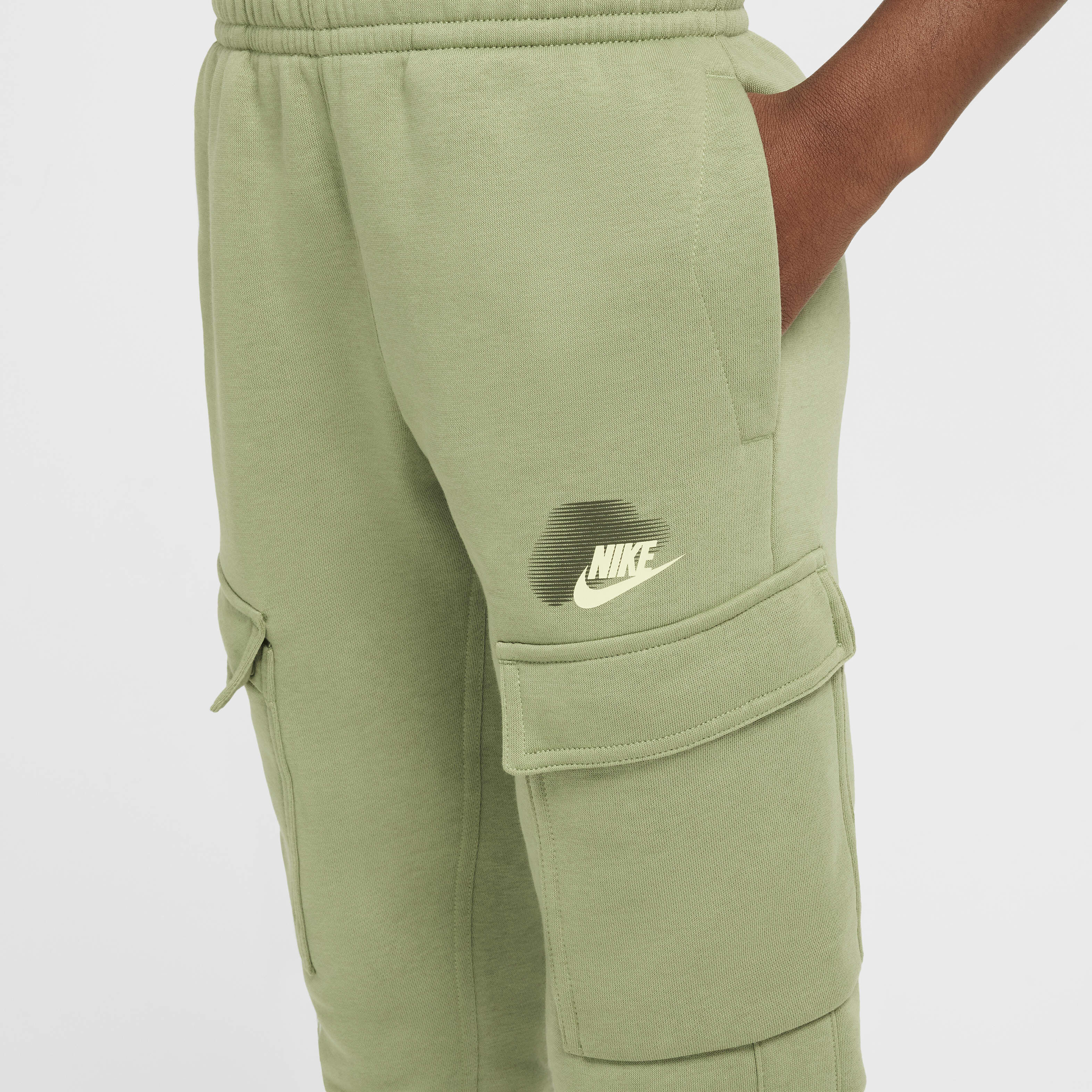 Buy Nike Sportswear Standard Issue Older Kids Boys Cargo Trousers Oil Green Nike Saudi Official