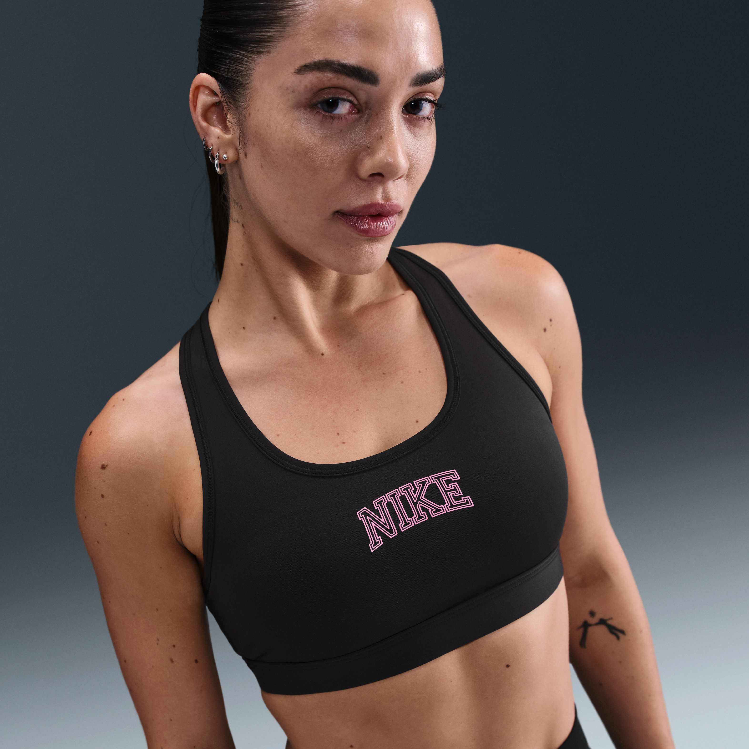 Buy Nike Swoosh MediumSupport Women's Padded Sports Bra Black Nike