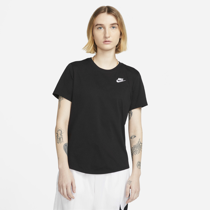Buy Nike Sportswear Club Essentials Women's T-Shirt Black/White