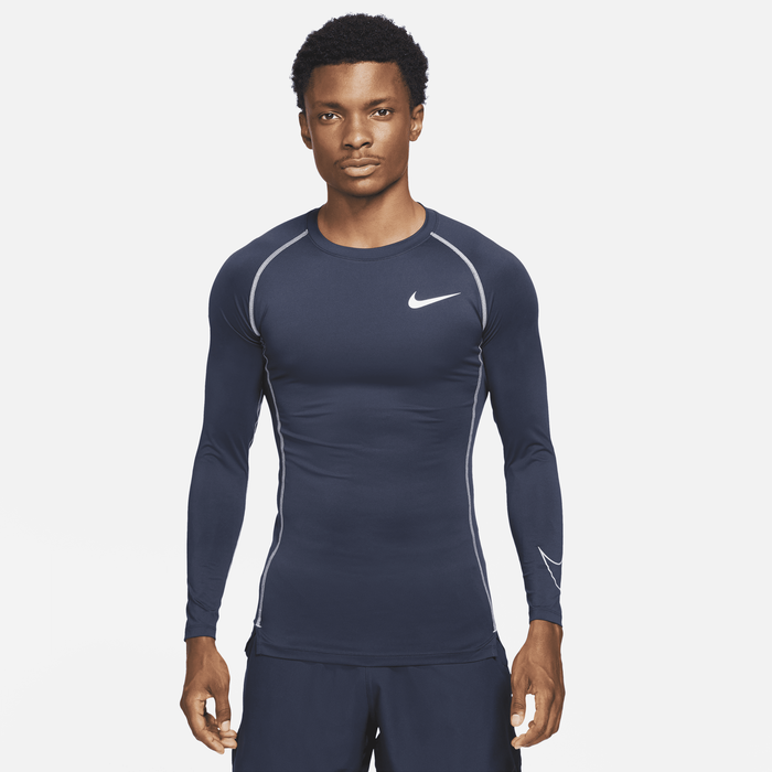 Shop Pro Dri FIT Men s Tight Fit Long Sleeve Top Nike KSA