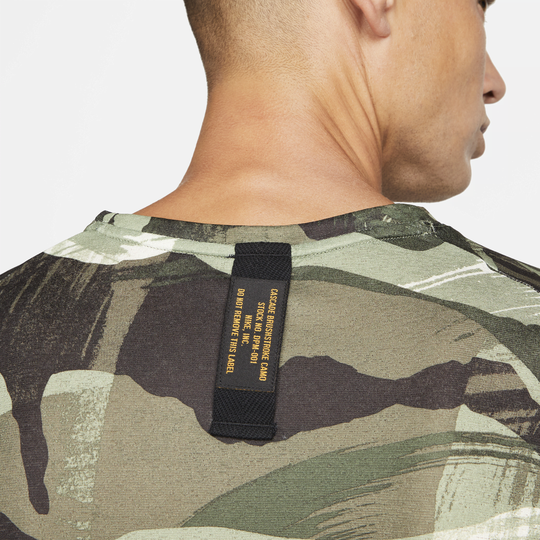 Nike camo running shop shirt