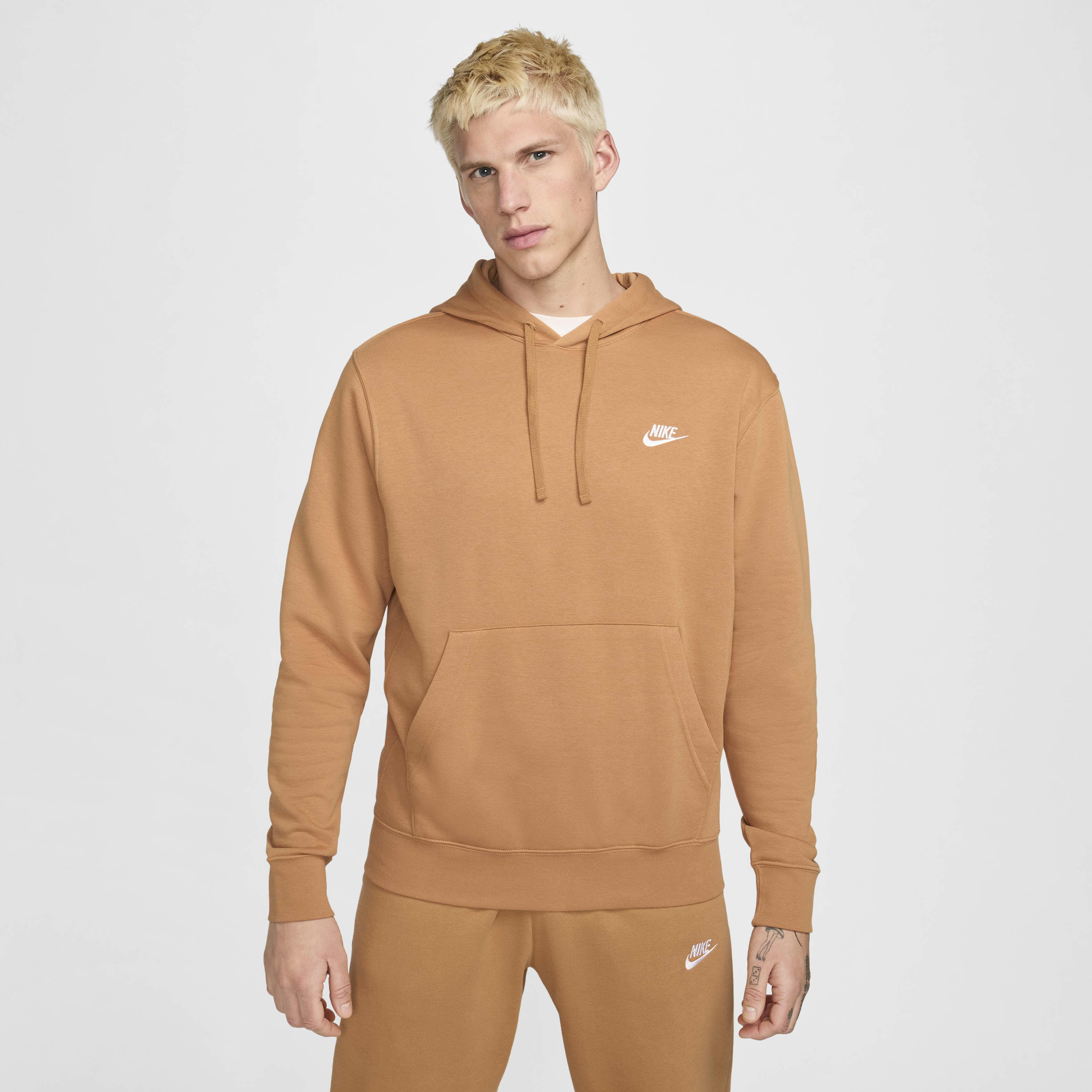 Nike men's sportswear club fleece pullover hoodie stores online