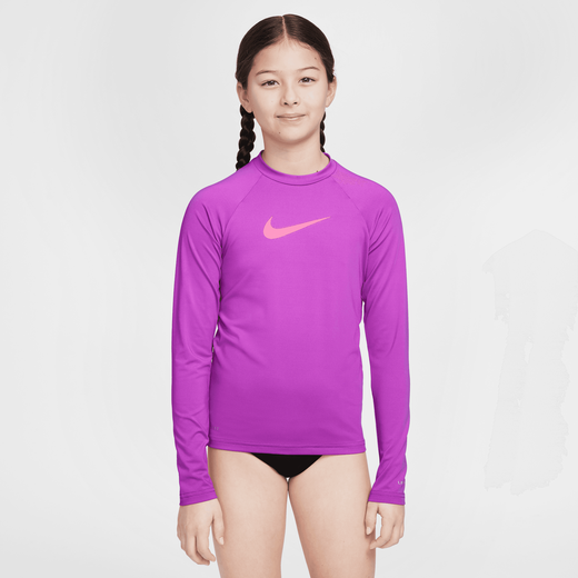 Swimming-Nike Swim, Nike Swim, Big Kids' (Girls') Long-Sleeve Hydroguard Swimming-Nike Swim, Nike Swim, Big Kids' (Girls') Long-Sleeve Hydroguard