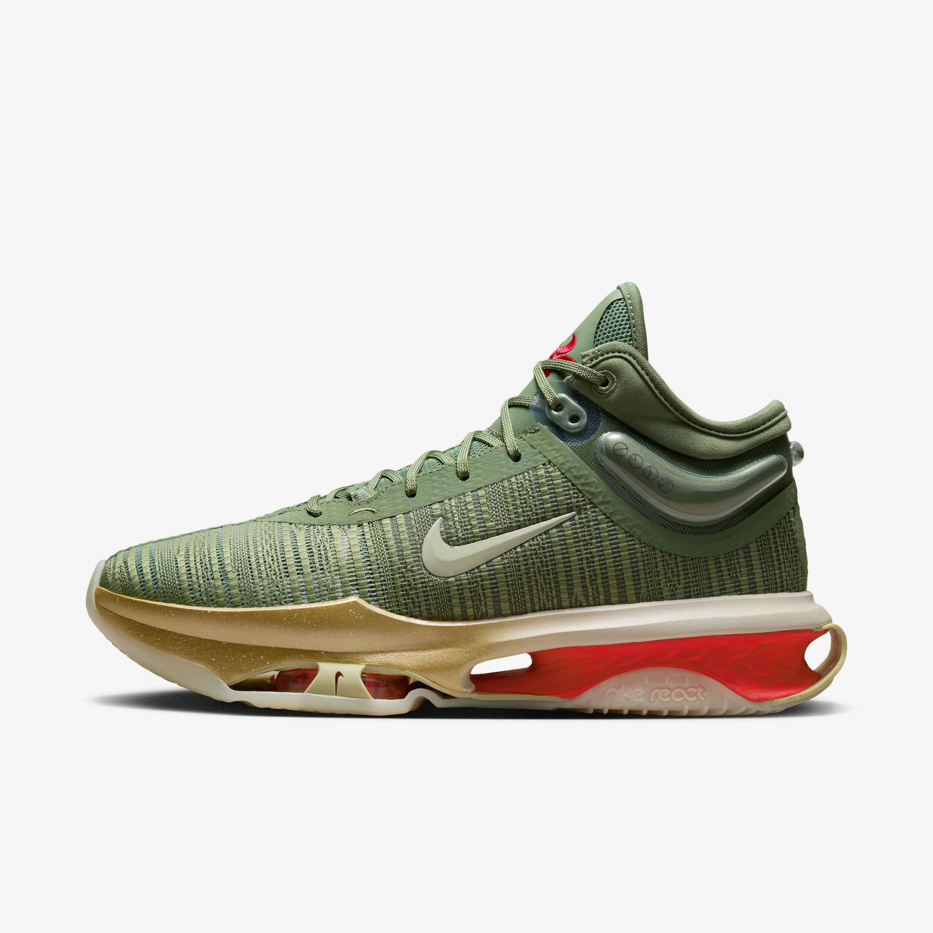 Buy Nike G.T. Jump 2 Men s Basketball Shoes Oil Green Metallic Gold Light Wild Mango Sea Glass Nike Saudi Official