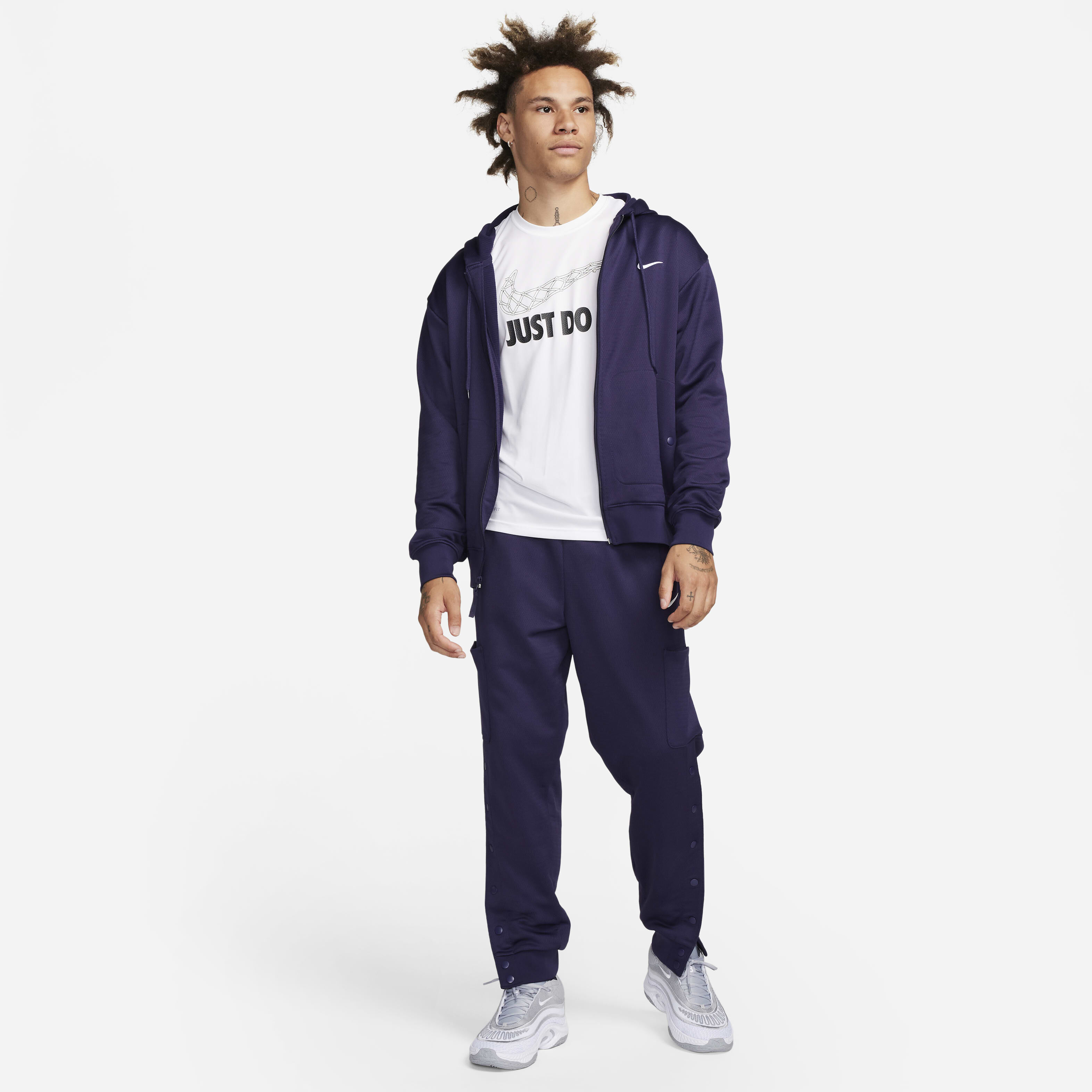 Nike men's therma basketball hoodie top