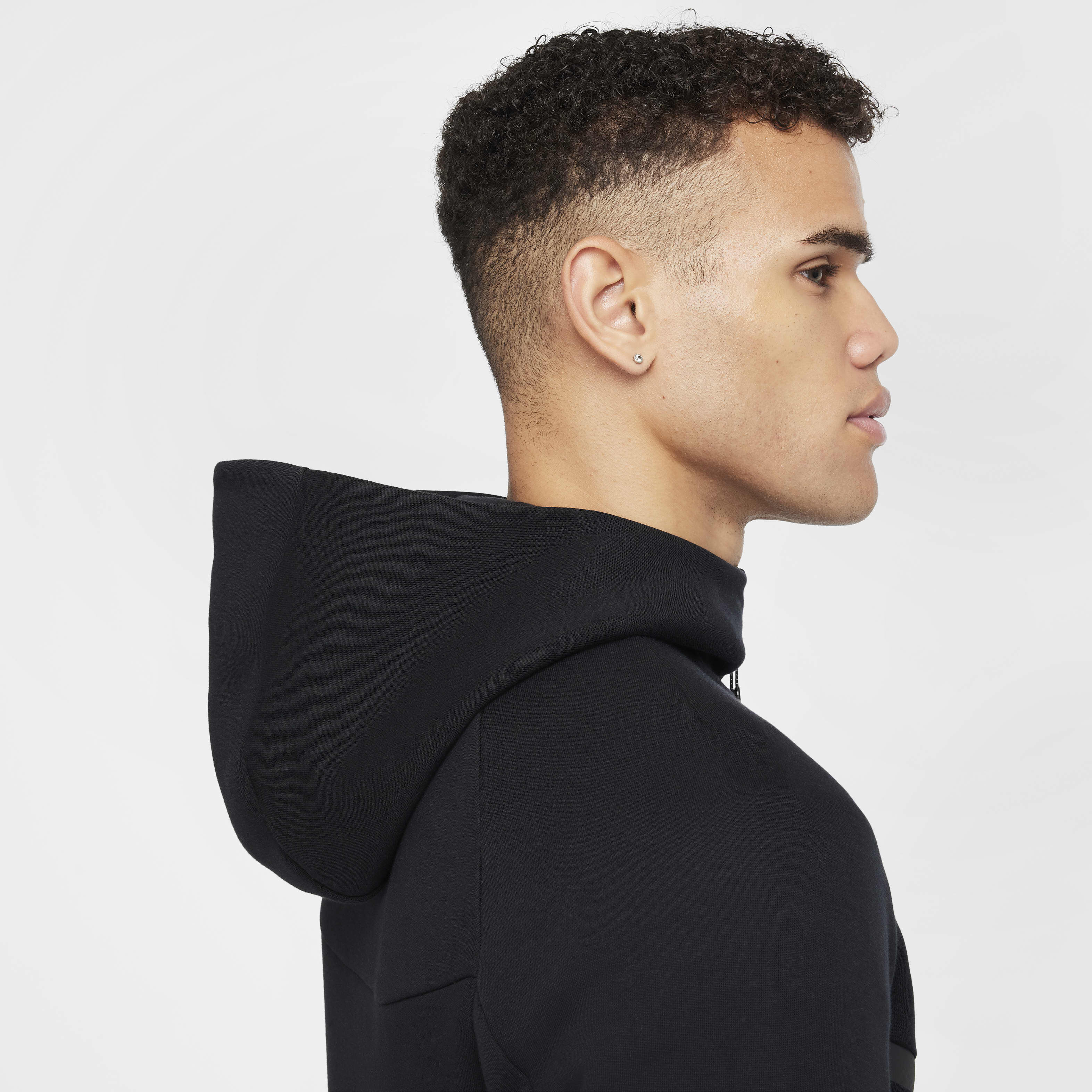 Buy Nike Tech Men's Full-Zip Windrunner Hoodie - Black/Black