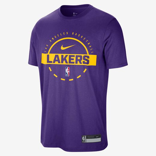 Basketball Tops & T-Shirts-Nike, Los Angeles Lakers Authentics, Men's Nike Dri-FIT NBA Training T-Shirt