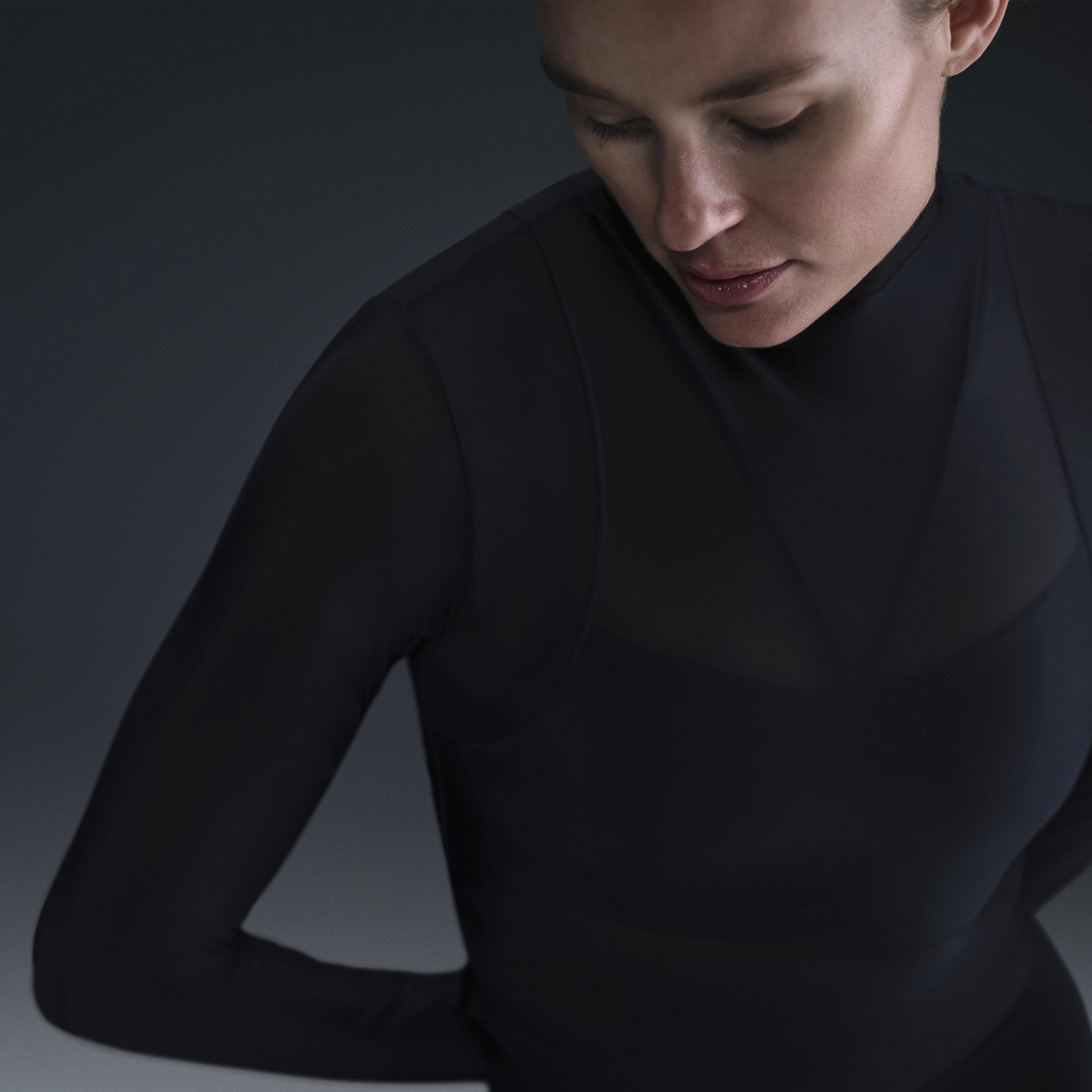 Buy Nike Zenvy Sheer Women's Dri-FIT Long-Sleeve Top - Black