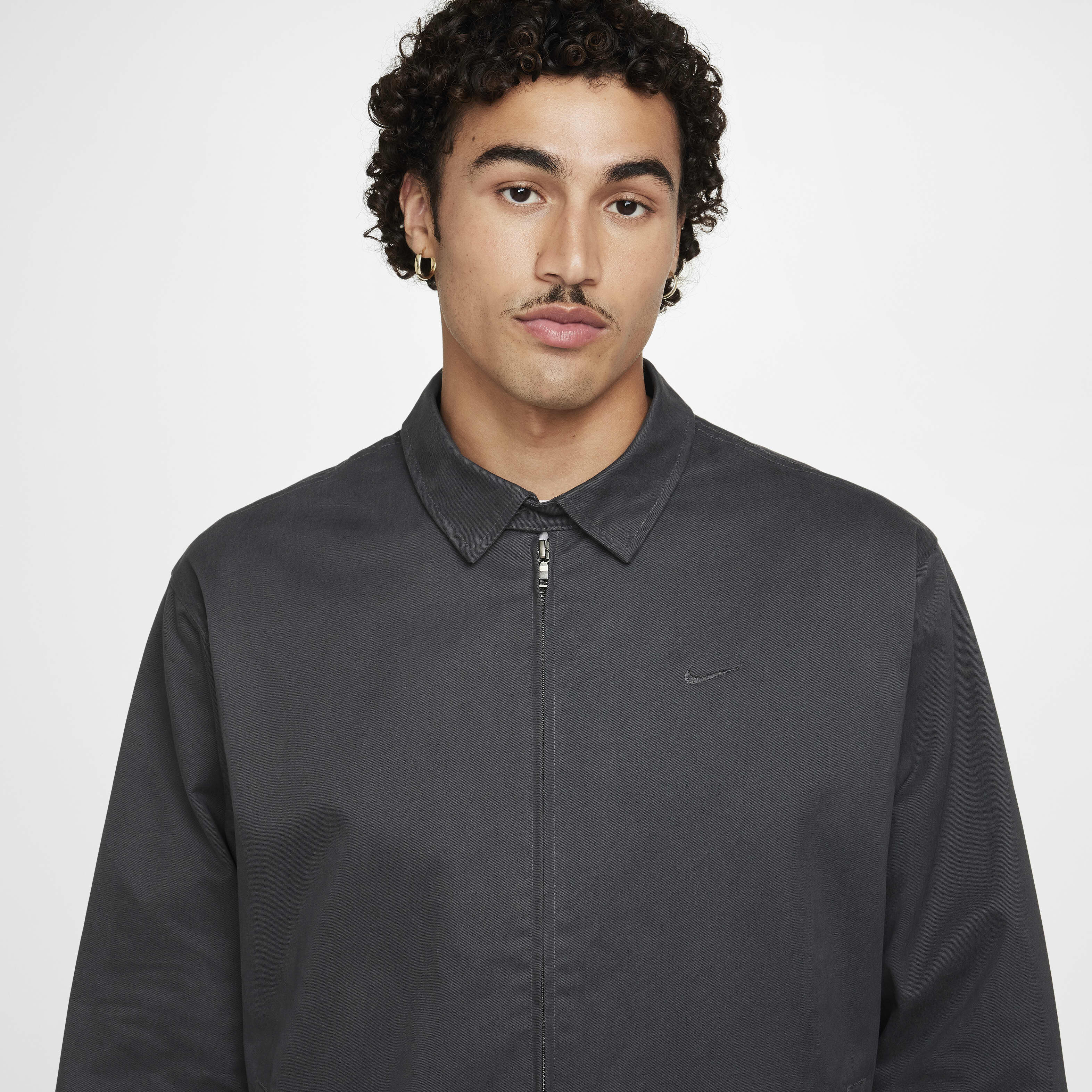 Buy Nike Life Men s Woven Harrington Jacket Anthracite Anthracite Nike Saudi Official