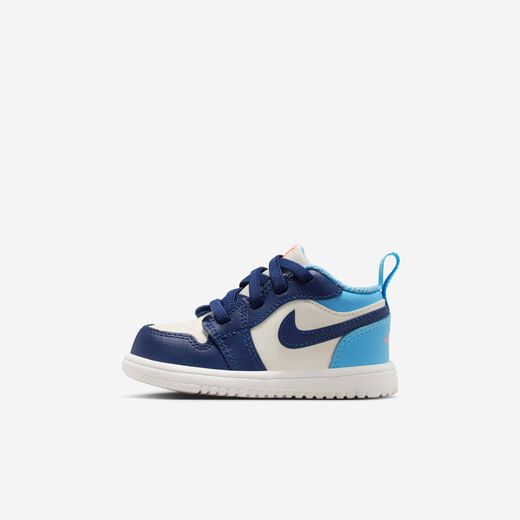 New In Kids' Jordan-JRDN, Jordan 1 Low Alt 'Blue Chill', Baby/Toddler Shoes