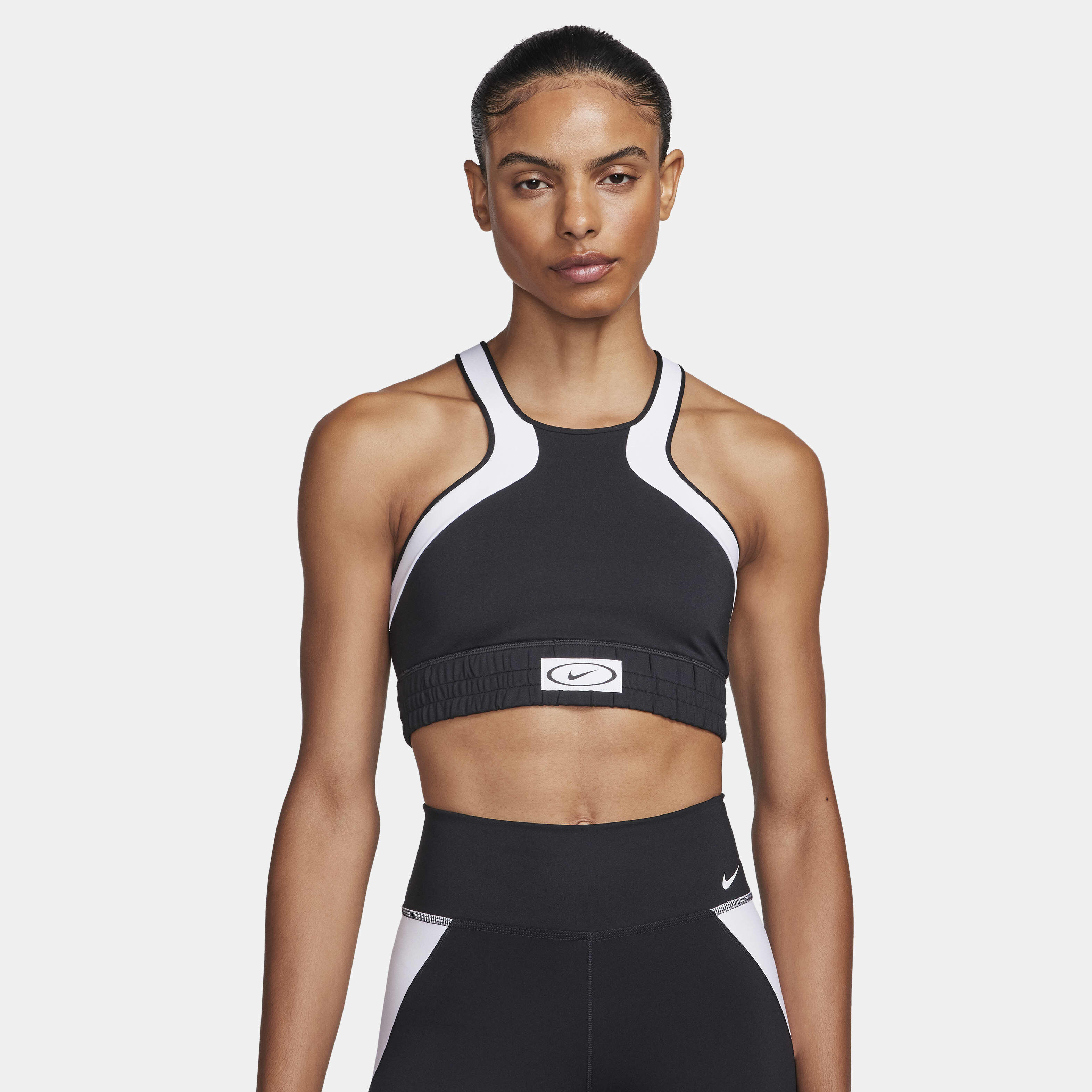 Nike high neck sports bra hot sale