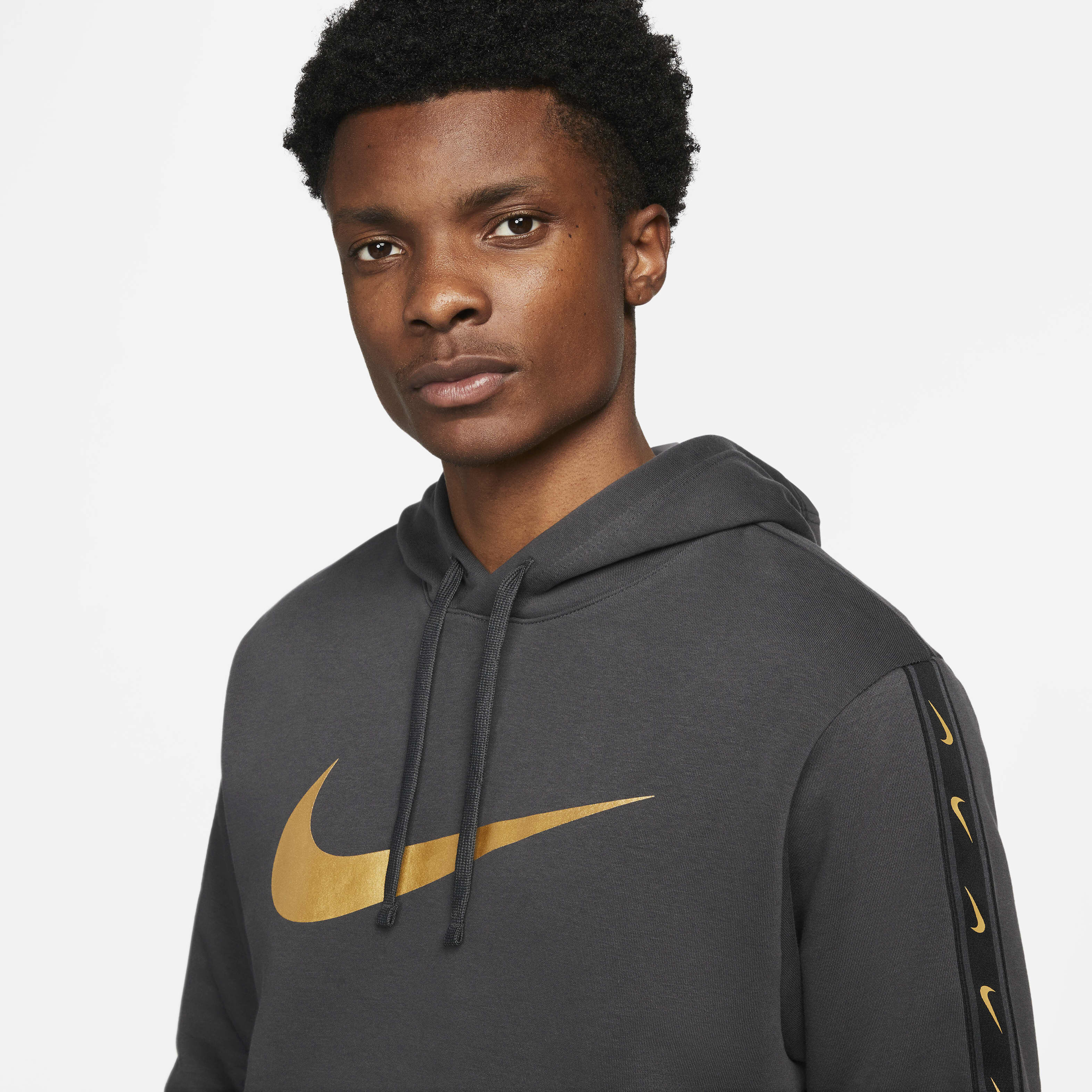 black and gold nike hoodie womens