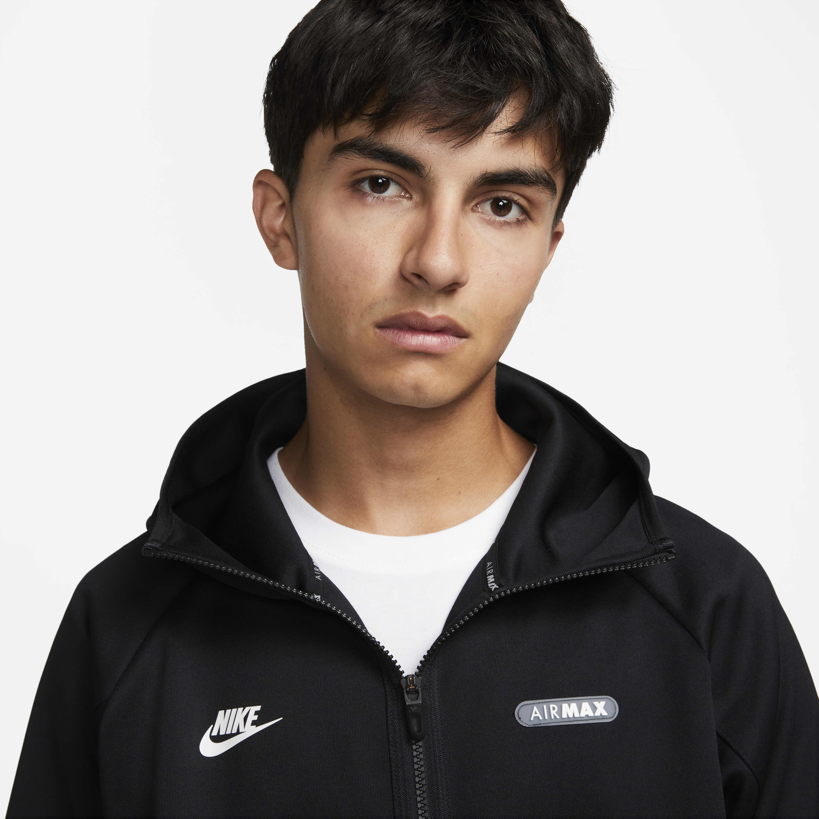 nike air max full zip hoodie black